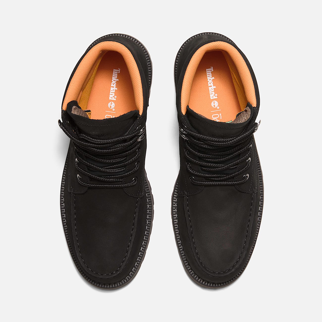 Mens Redwood Falls Waterproof MocToe Boot TBL Black Nubuck ALT2