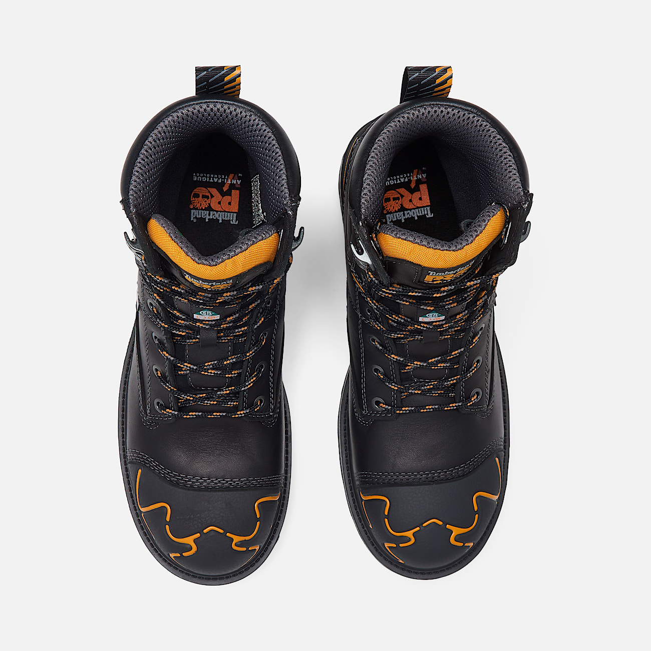 Mens Magnitude 8Inch Waterproof CompToe Work Boot TBL Black ALT2