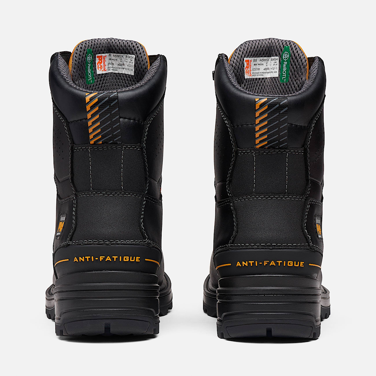 Mens Magnitude 8Inch Waterproof CompToe Work Boot TBL Black ALT5