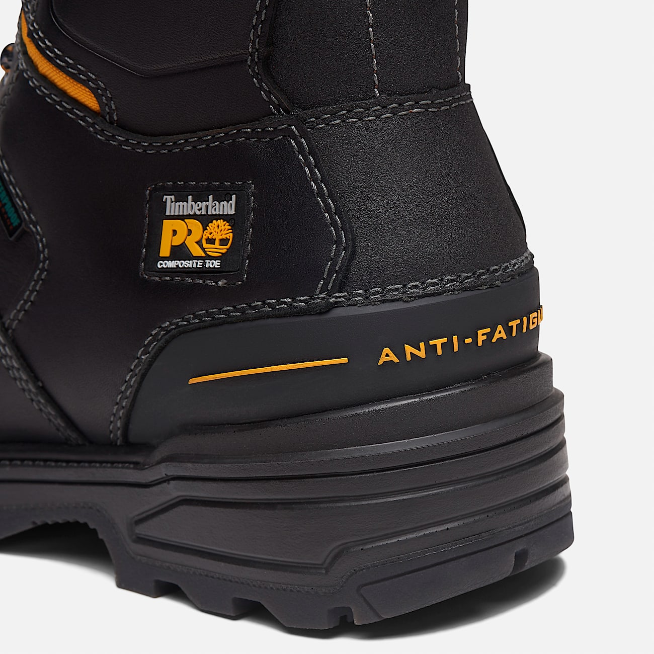 Mens Magnitude 8Inch Waterproof CompToe Work Boot TBL Black ALT7