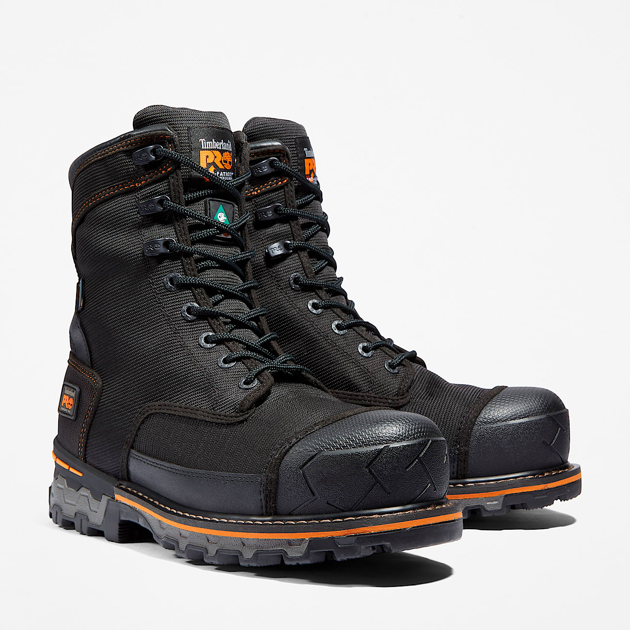 Mens Boondock 8 Composite Toe Waterproof Insulated Work Boot TBL Black Ballistic Nylon ALT4