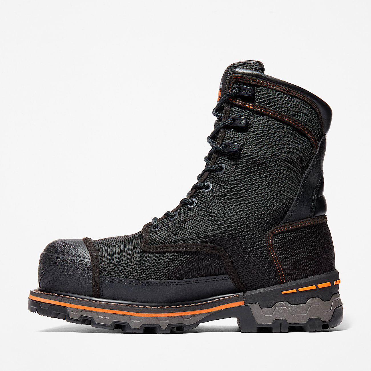 Mens Boondock 8 Composite Toe Waterproof Insulated Work Boot TBL Black Ballistic Nylon ALT6