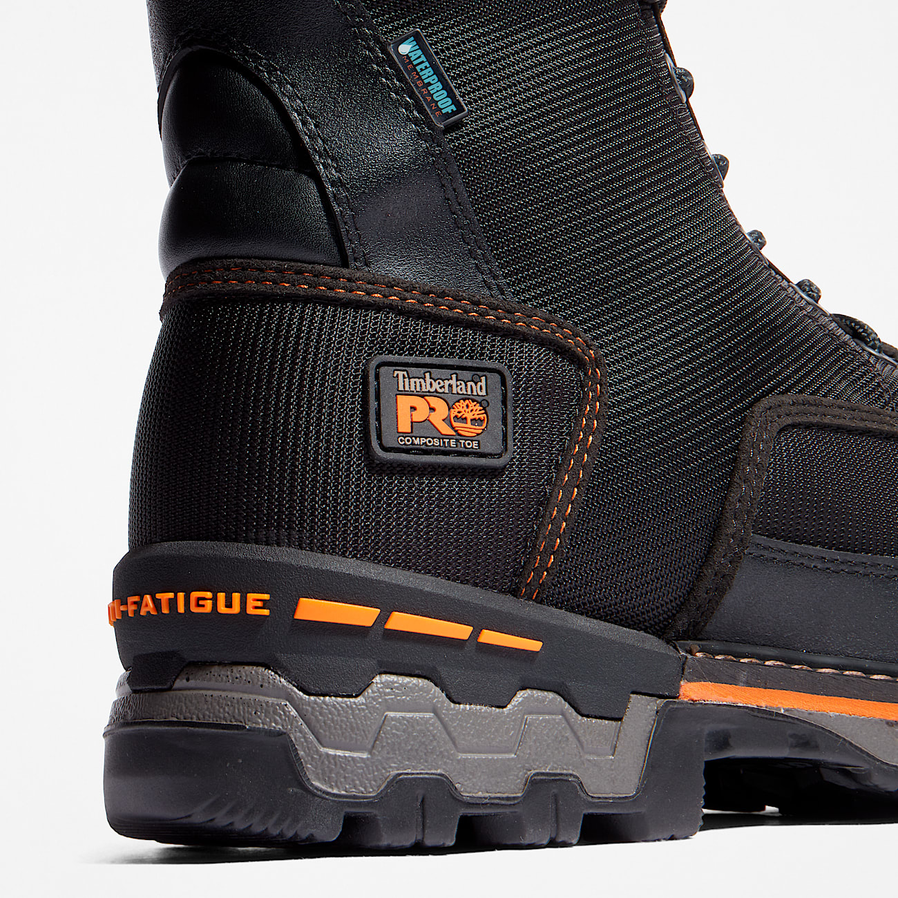 Mens Boondock 8 Composite Toe Waterproof Insulated Work Boot TBL Black Ballistic Nylon ALT7