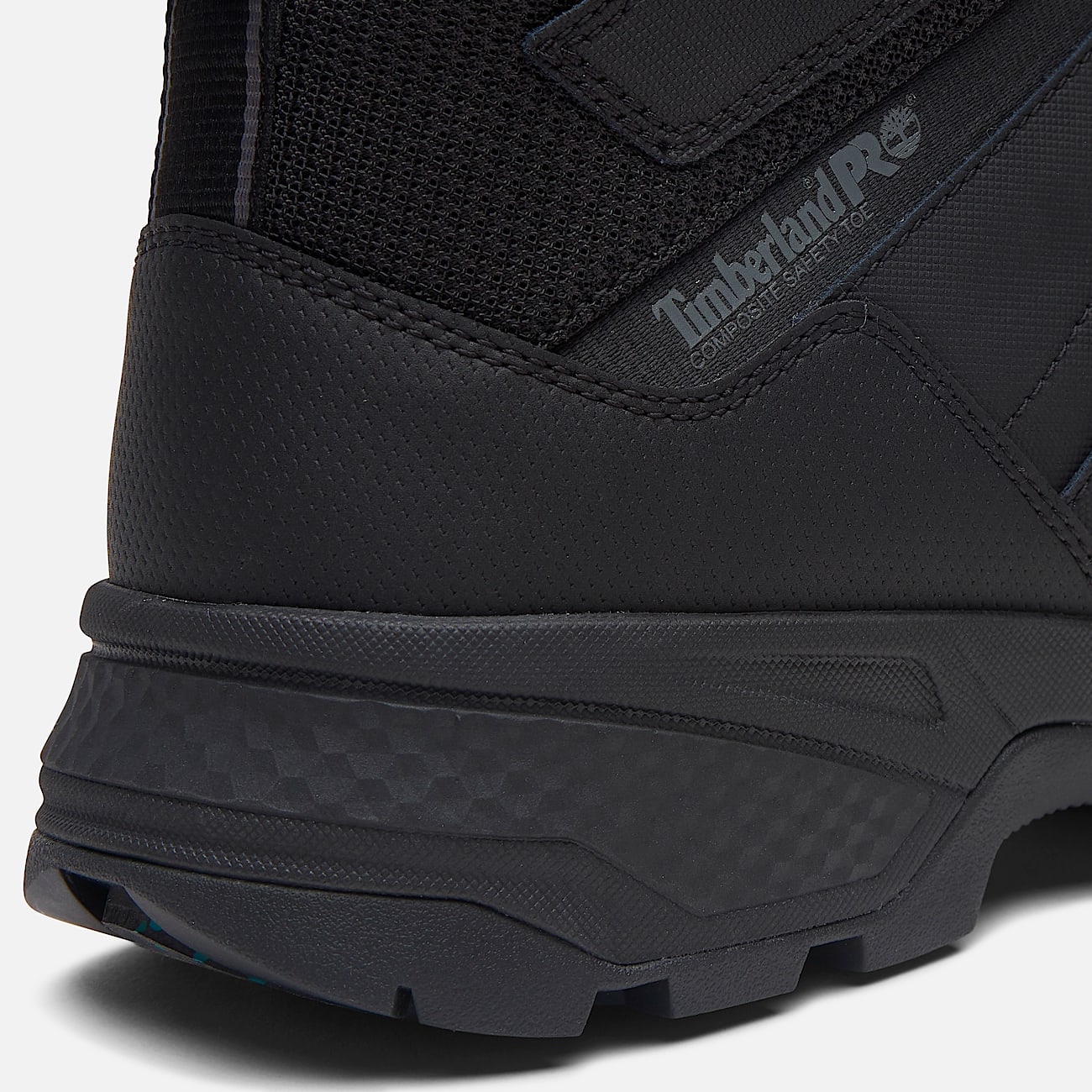 Mens Switchback CompToe Waterproof Work Boot TBL Black FullGrainGrey ALT7