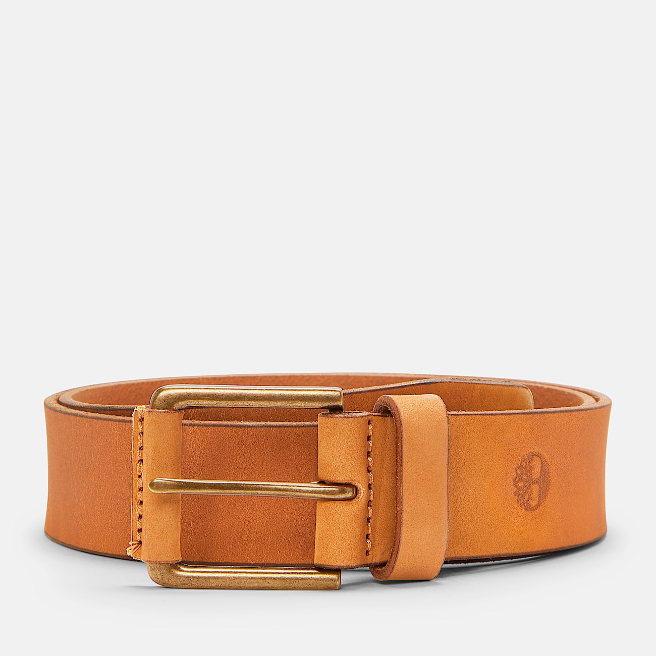 Mens 40mm Nubuck Wrapped Buckle Belt TBL Wheat HERO