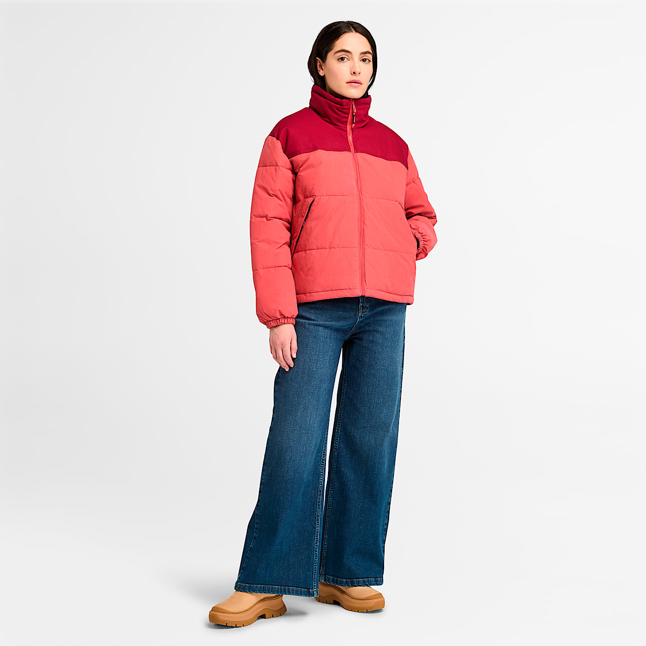 Womens Mount Welch Puffer Jacket TBL Garnet Rose ALT1