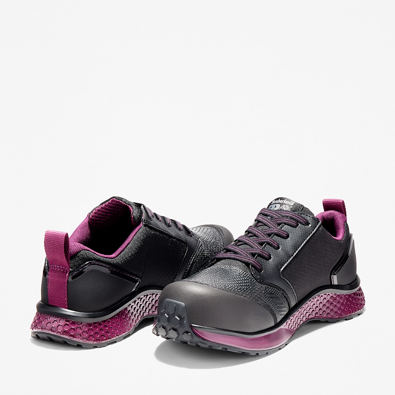 Womens Reaxion Composite Toe Work Sneaker TBL BlackPurple ALT5