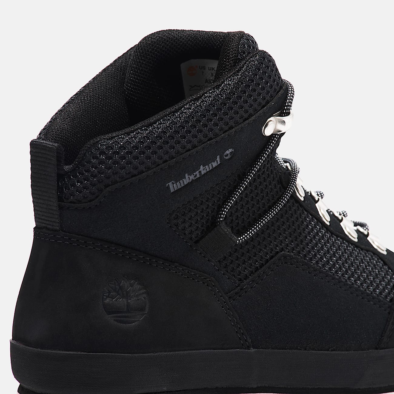 Womens Euro Hiker Mid LaceUp Boot TBL Black ALT7