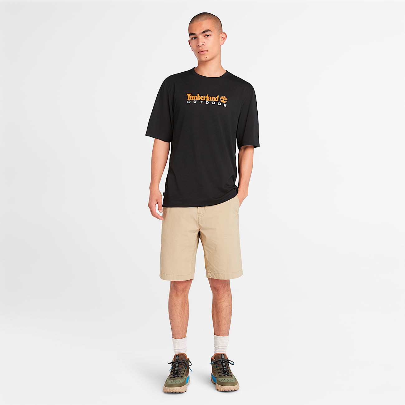 Mens UV Protection Outdoor Graphic TShirt TBL Black ALT1