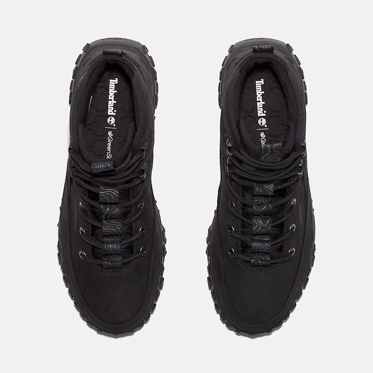 Mens GreenStride Motion 6 Mid LaceUp Hiking Shoe TBL Blackout Nubuck ALT2