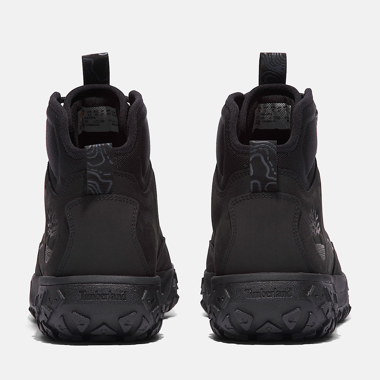 Mens GreenStride Motion 6 Mid LaceUp Hiking Shoe TBL Blackout Nubuck ALT5