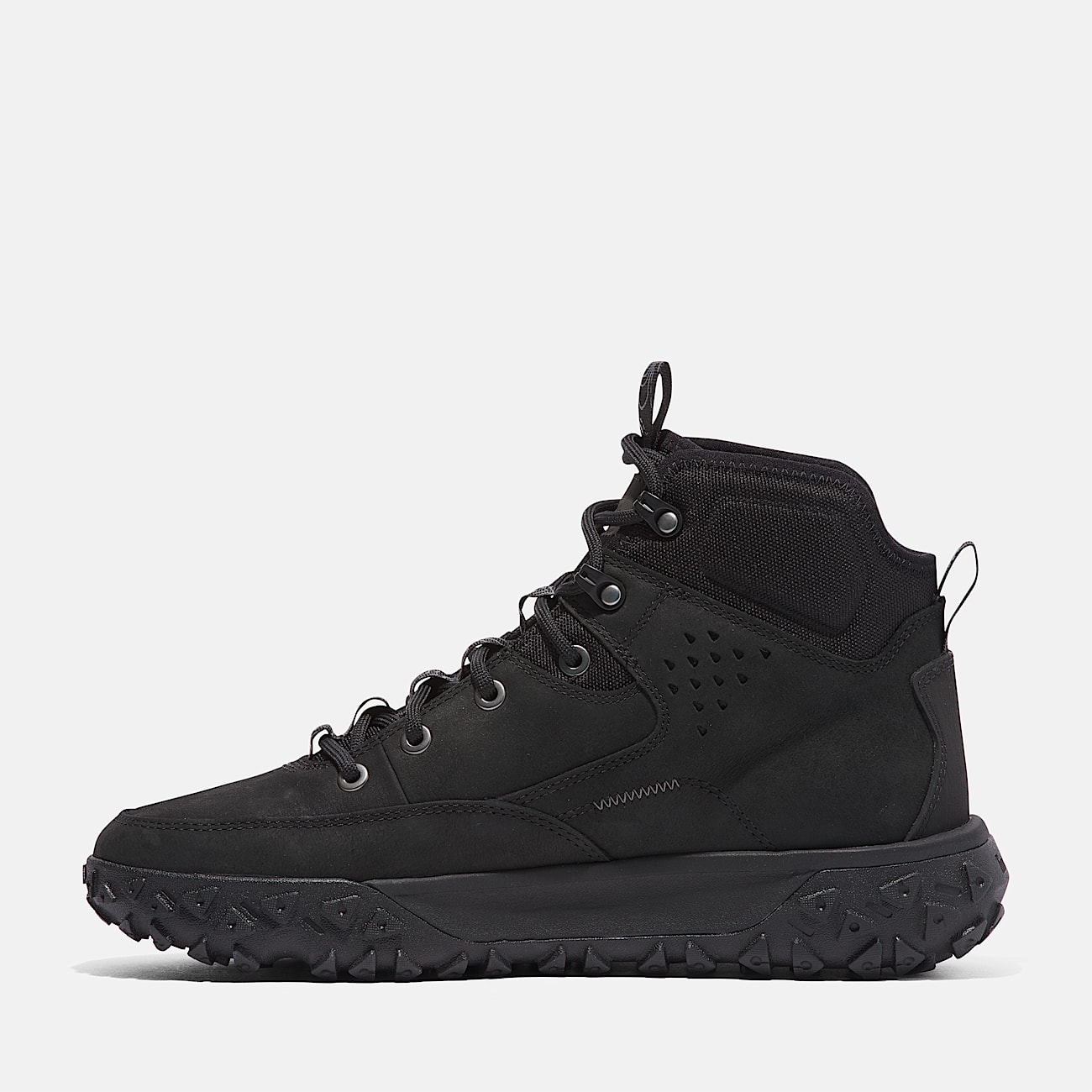 Mens GreenStride Motion 6 Mid LaceUp Hiking Shoe TBL Blackout Nubuck ALT6