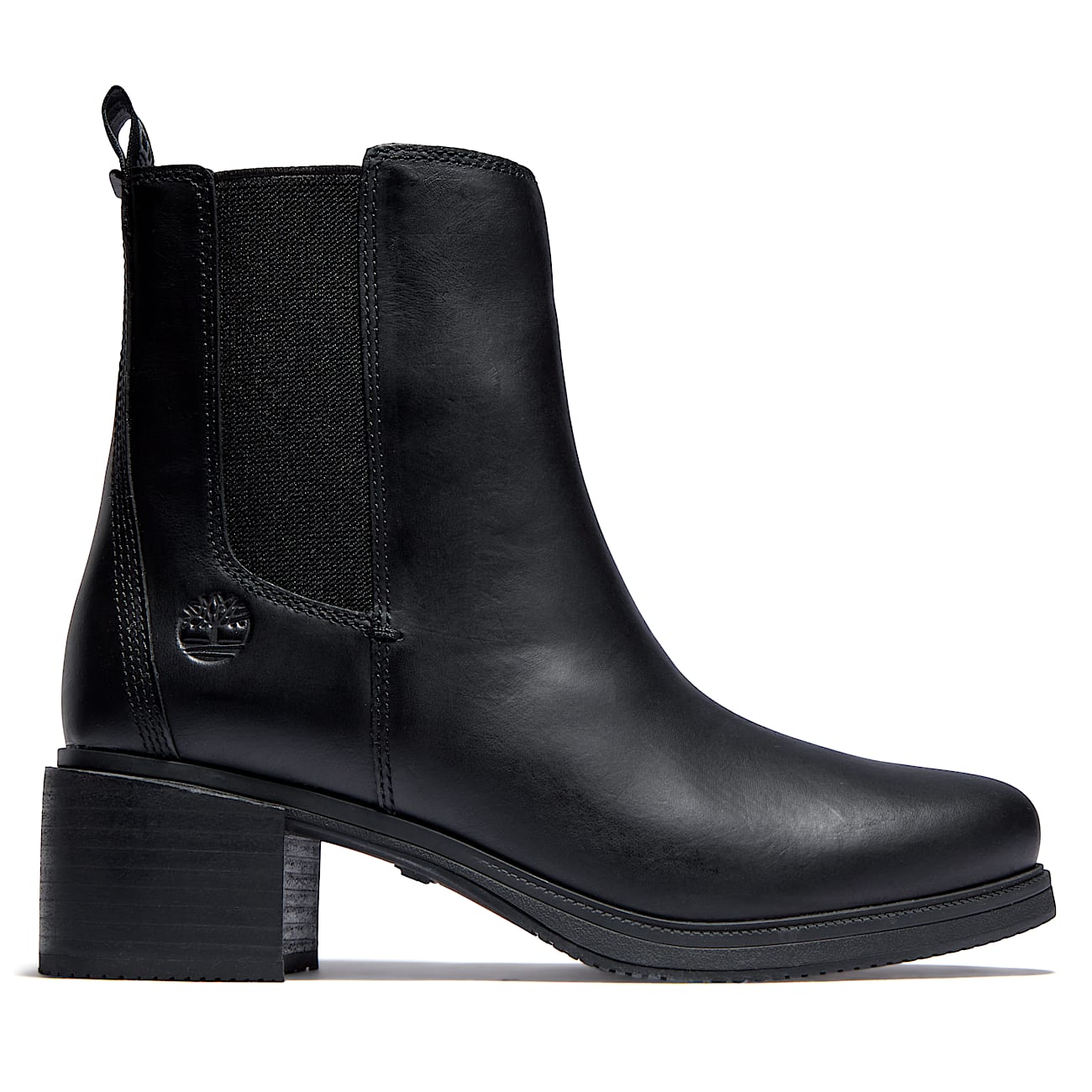 Botas Chelsea Dalston Vibe para Mujer TBL Piel de grano entero Negro HERO