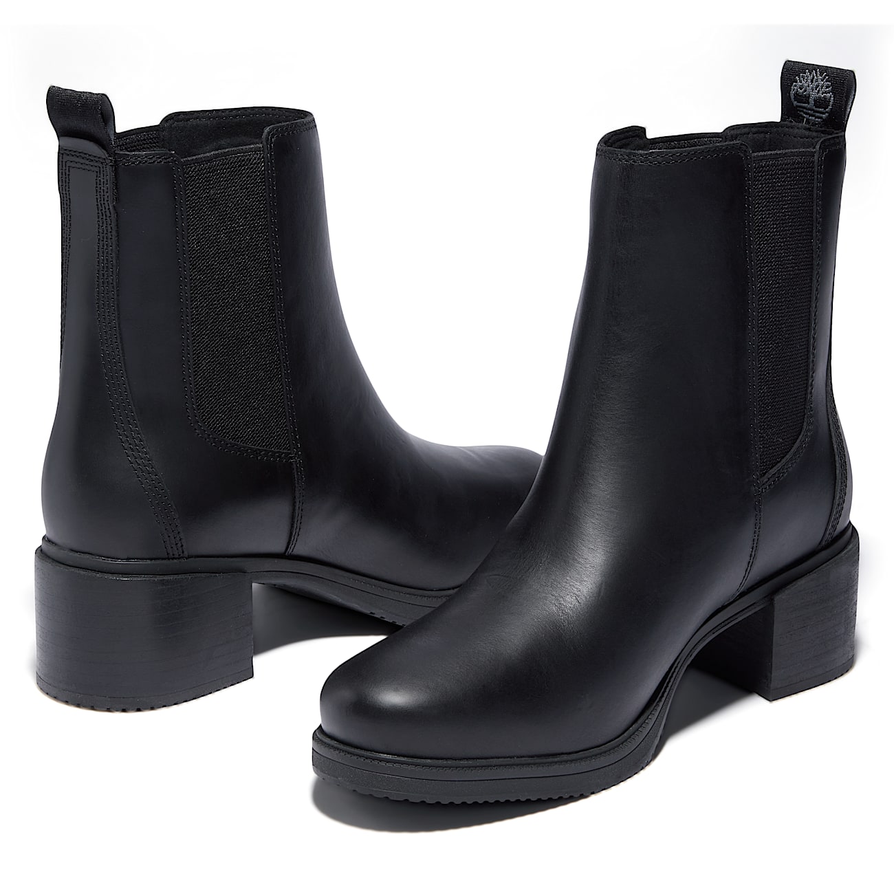 Botas Chelsea Dalston Vibe para Mujer TBL Piel de grano entero Negro ALT5