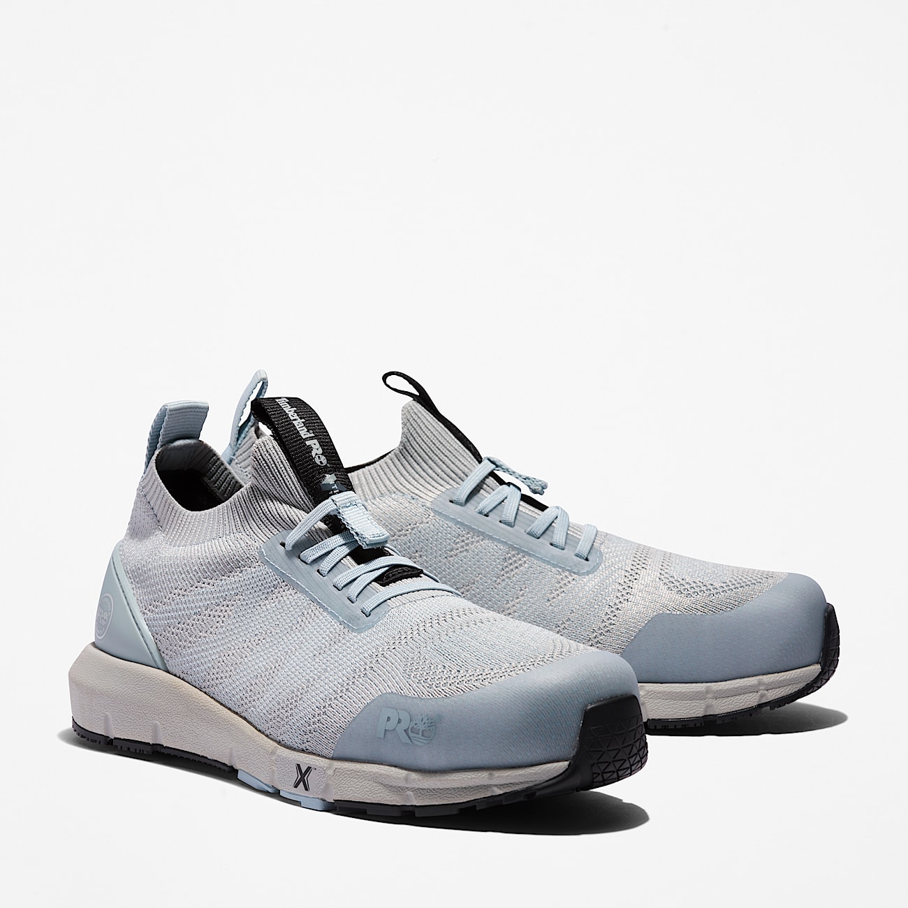 Womens Timberland PRO Radius Knit CompToe SlipOn Work Sneaker TBL GreyBlue ALT5