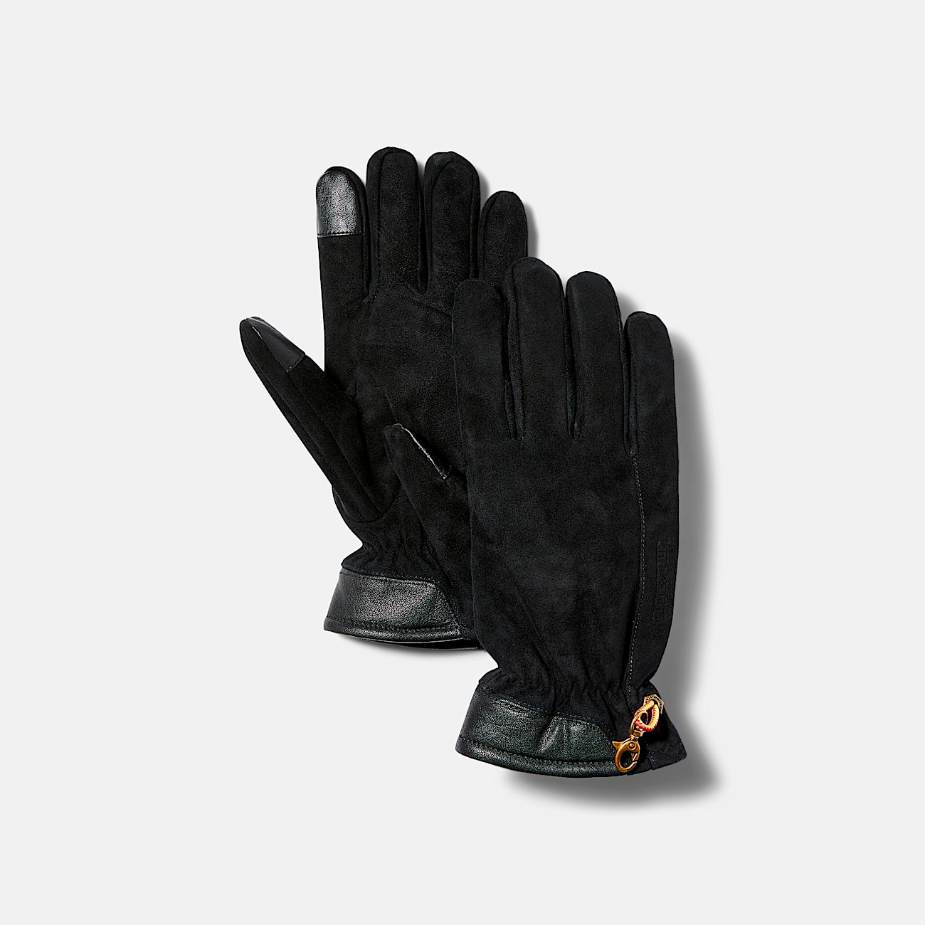 Mens Winter Hill Nubuck Gloves with Touch Tips TBL Black HERO