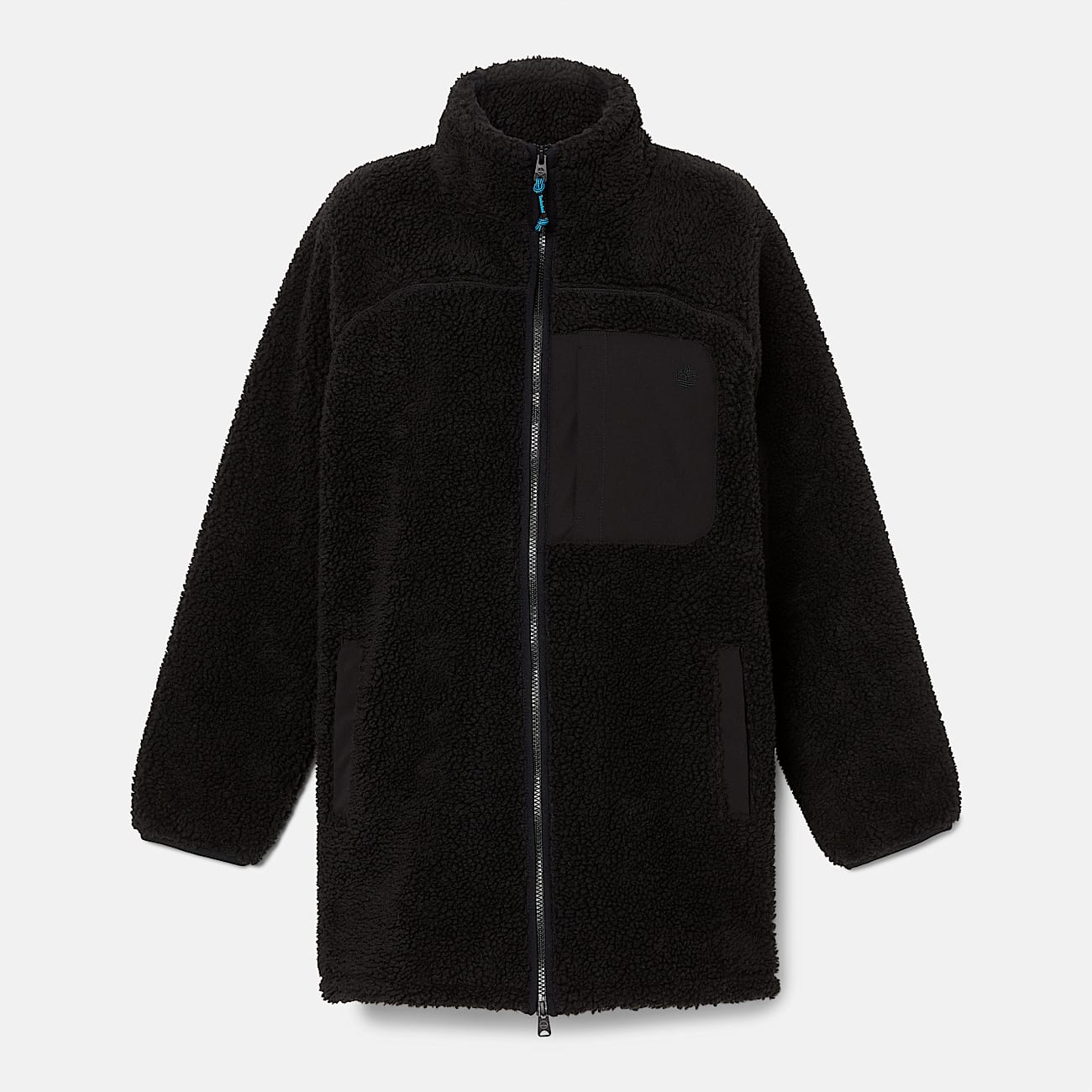 Chamarra larga para mujer Fleece Jacket TBL Negro ALT10