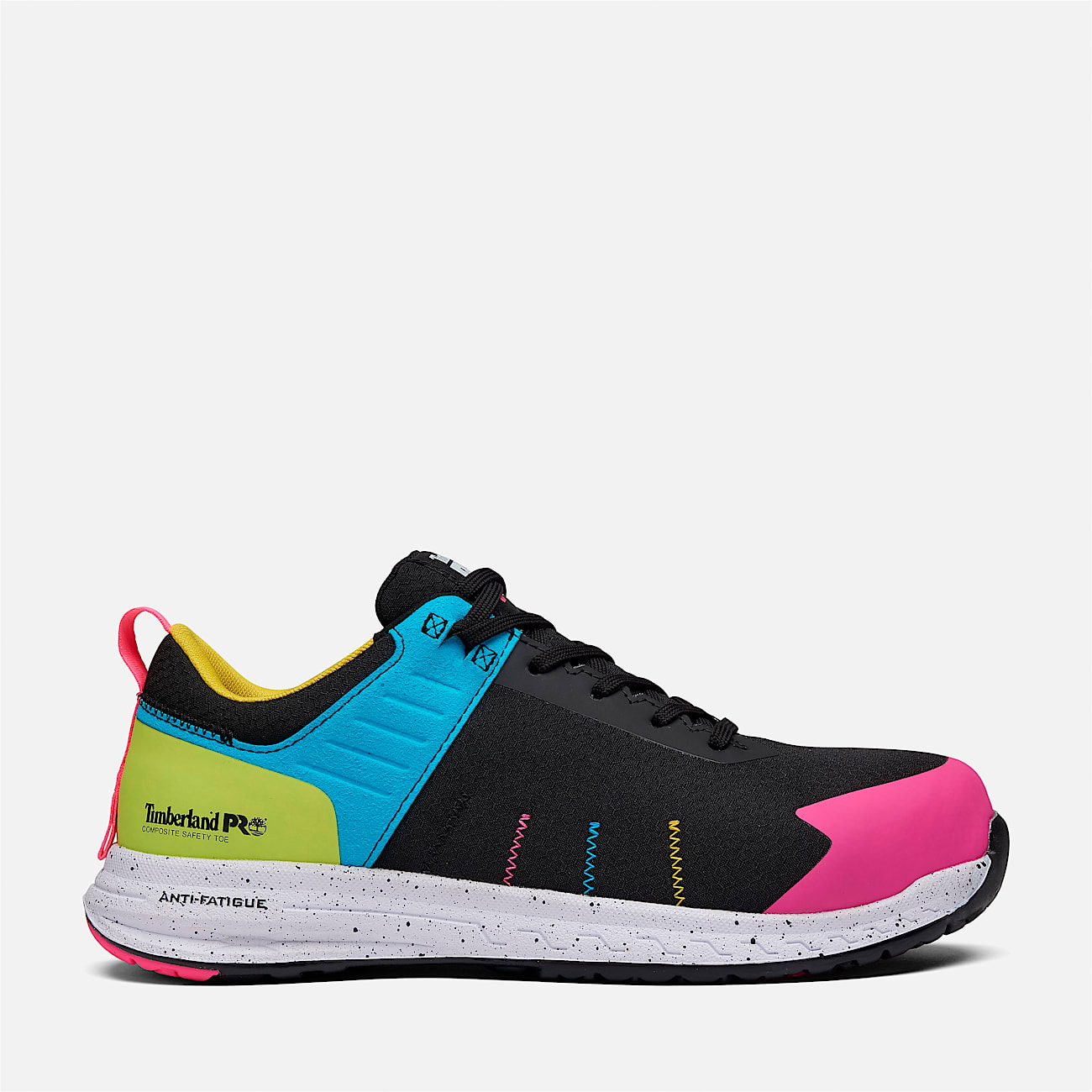 Womens Timberland PRO Overdrive CompToe Work Shoes TBL BlackCyanMagenta HERO