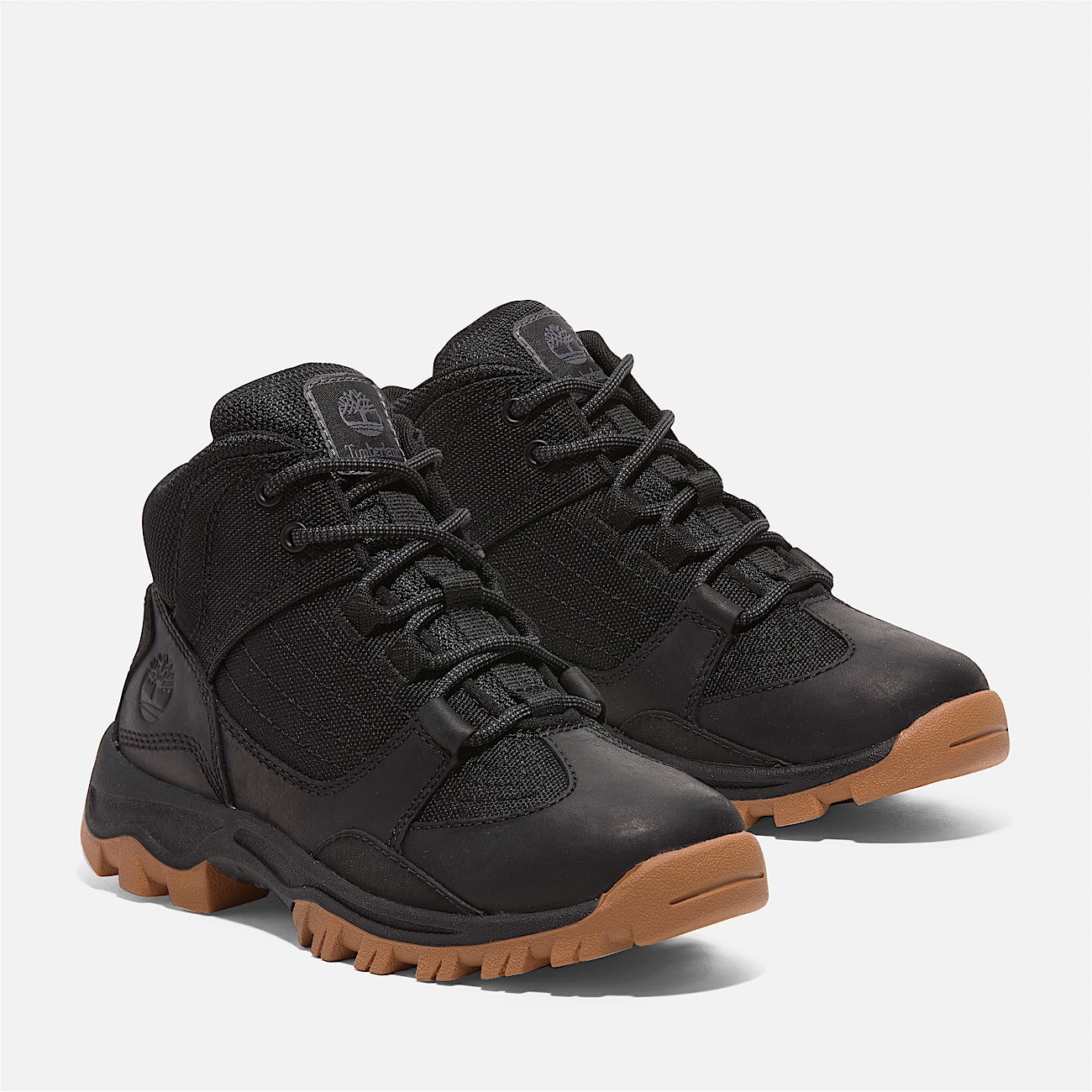 Youth Mt Maddsen Waterproof Mid Hiking Boot TBL Black FullGrain ALT4