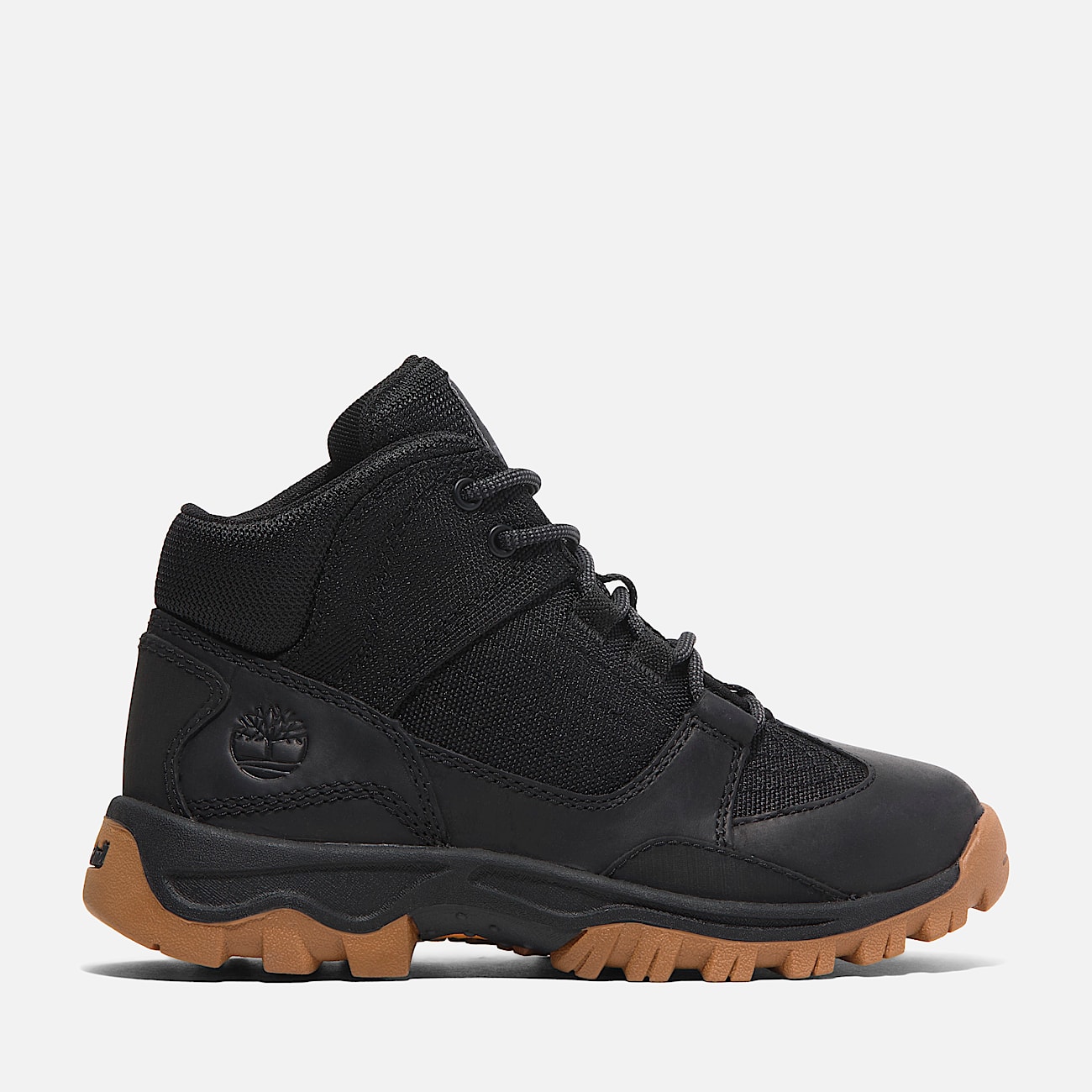 Youth Mt Maddsen Waterproof Mid Hiking Boot TBL Black FullGrain HERO