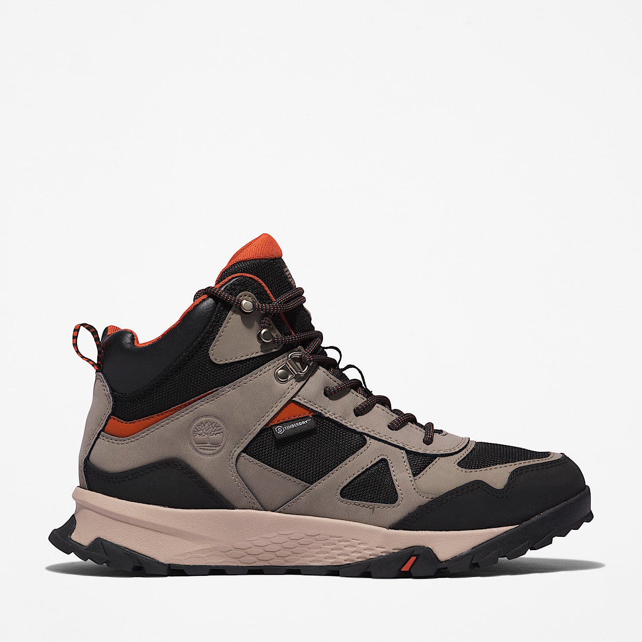 Mens Lincoln Peak Waterproof Mid Hiking Boot TBL Medium Grey HERO