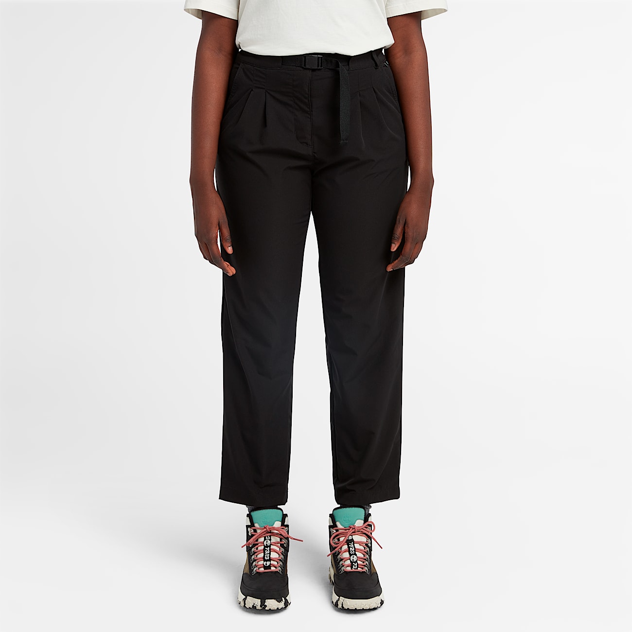 Pantaln para mujer con cinturn y repelente al agua TBL Negro ALT8