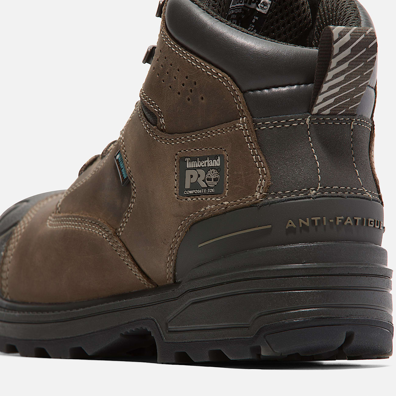 Mens Timberland PRO Magnitude 6 Waterproof CompToe Work Boot TBL Turkish Coffee ALT7