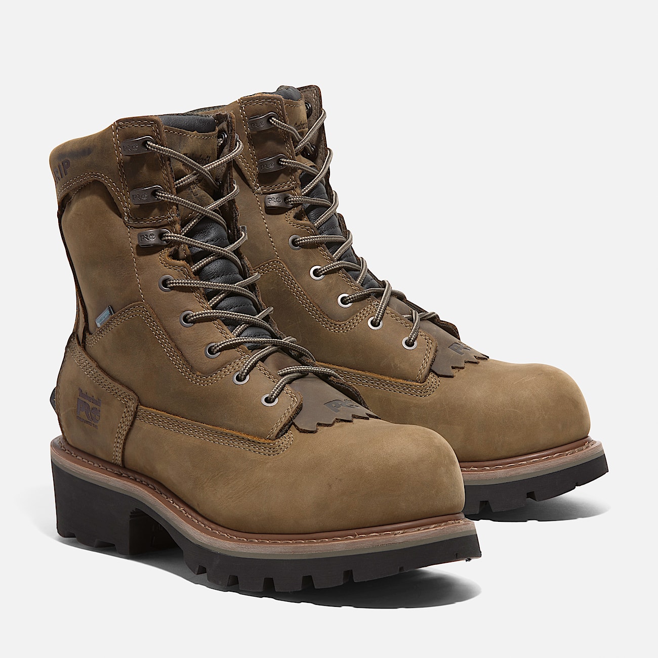 Mens Evergreen Logger Composite Toe Waterproof Work Boot TBL Turkish Coffee Brown ALT4