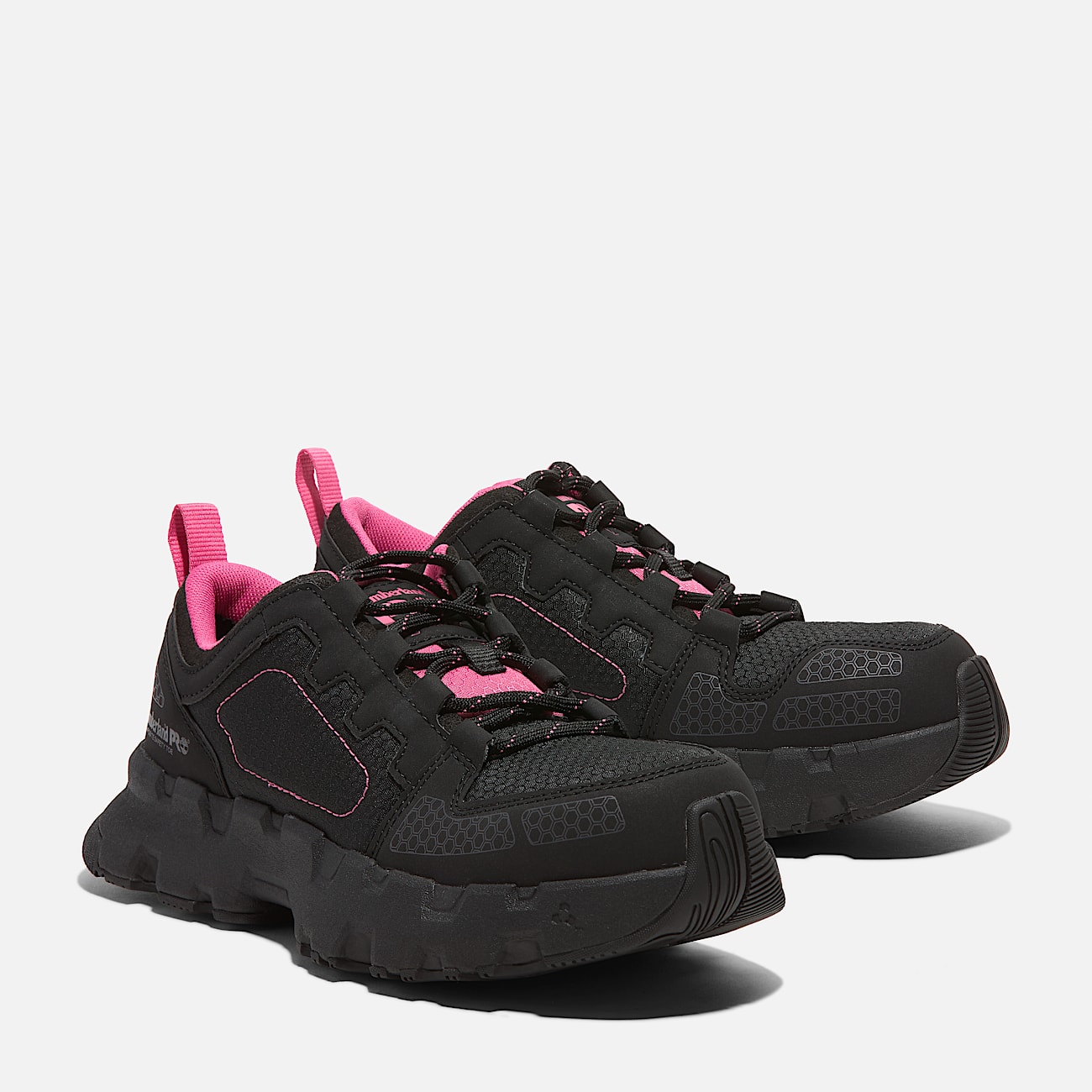 Womens Timberland PRO Powertrain EV Composite Toe Work Sneaker TBL BlackPink ALT4