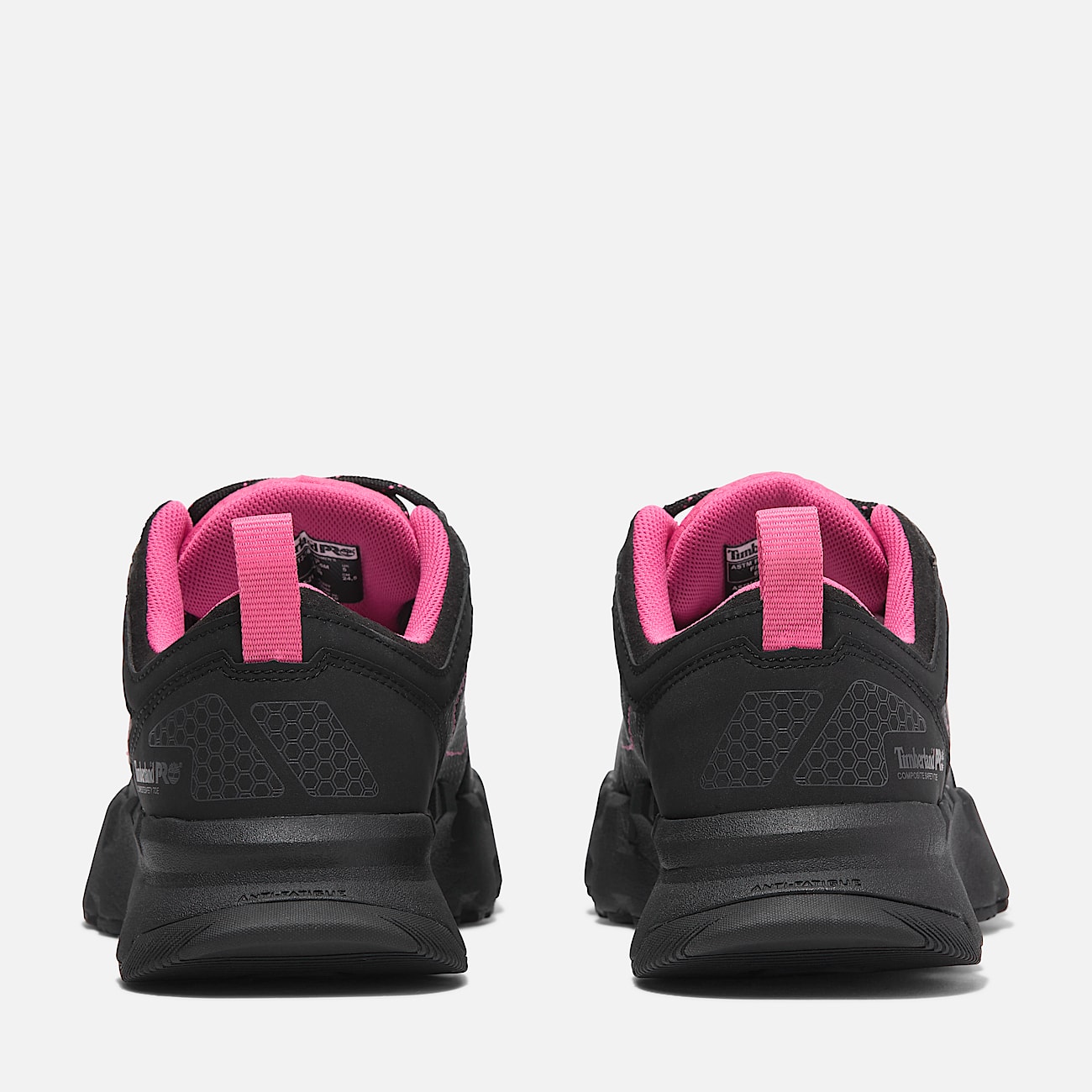 Womens Timberland PRO Powertrain EV Composite Toe Work Sneaker TBL BlackPink ALT5