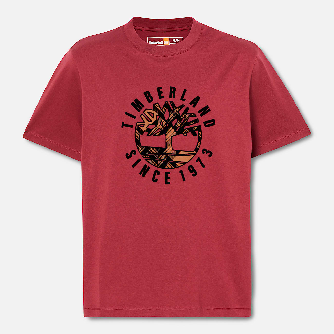 Mens Timberland Heritage Plaid Logo TShirt TBL Cordovan ALT10
