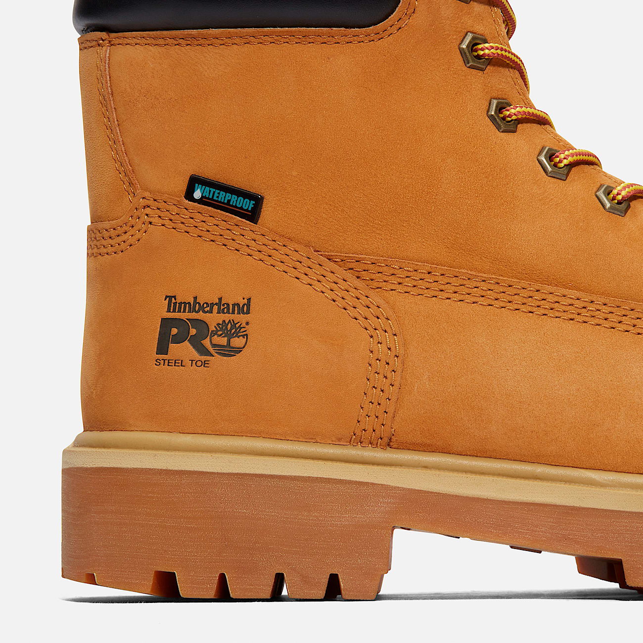 Mens Timberland PRO Direct Attach 6 Waterproof Insulated SteelToe Work Boot TBL Wheat ALT7