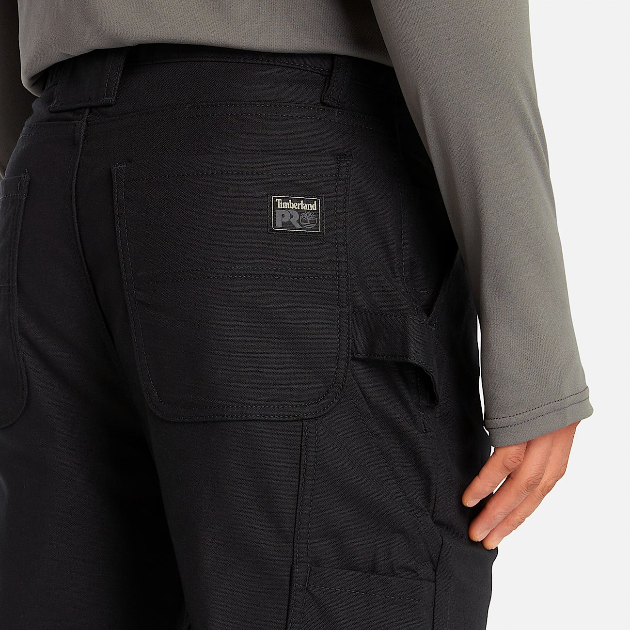 Mens Timberland PRO Gritman AthleticFit Flex Utility Pant TBL Black ALT2