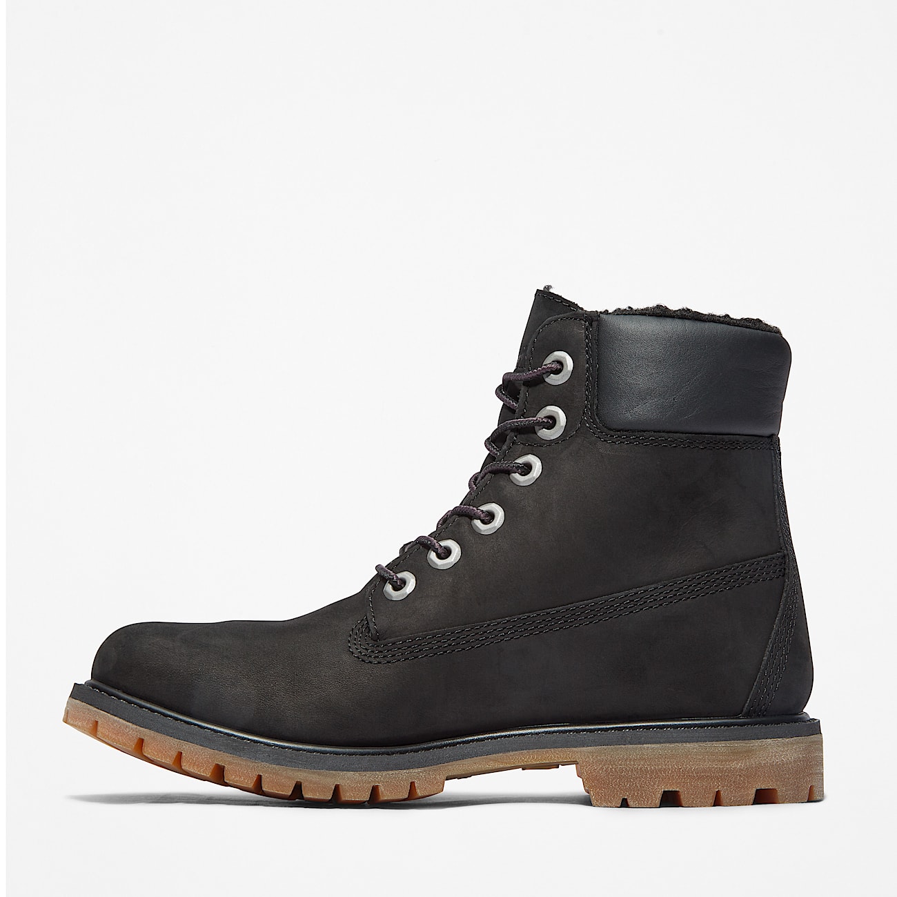 Womens 6Inch Premium FleeceLined Waterproof Boot TBL Black Nubuck ALT6