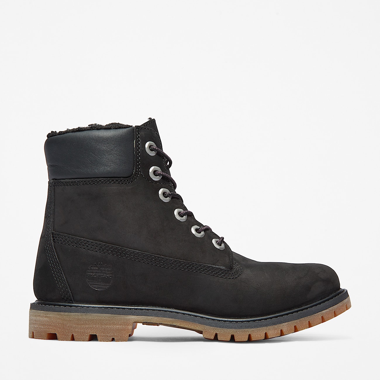 Womens 6Inch Premium FleeceLined Waterproof Boot TBL Black Nubuck HERO