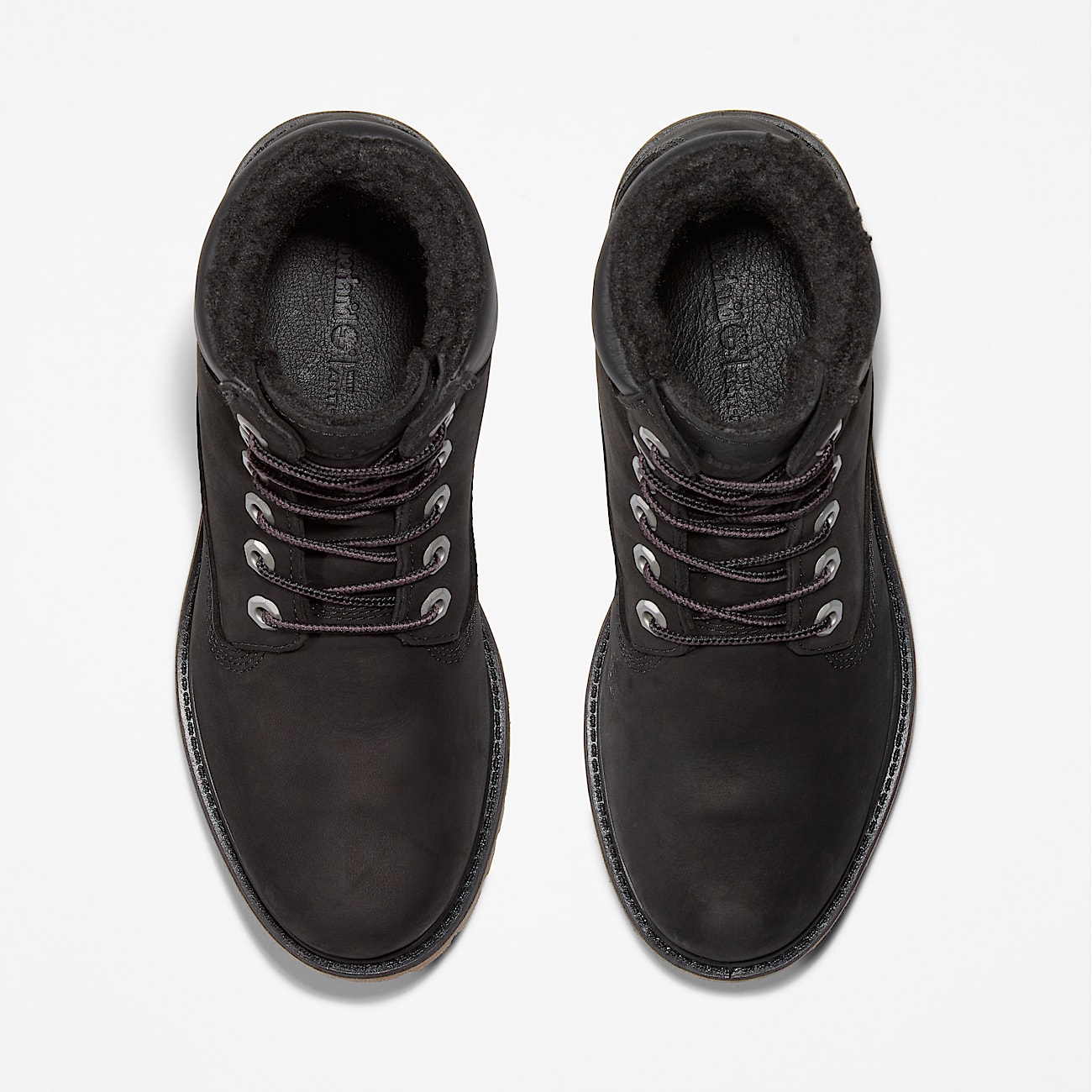 Womens Timberland Premium 6Inch Waterproof Warm Lined Boot TBL Black Nubuck ALT2