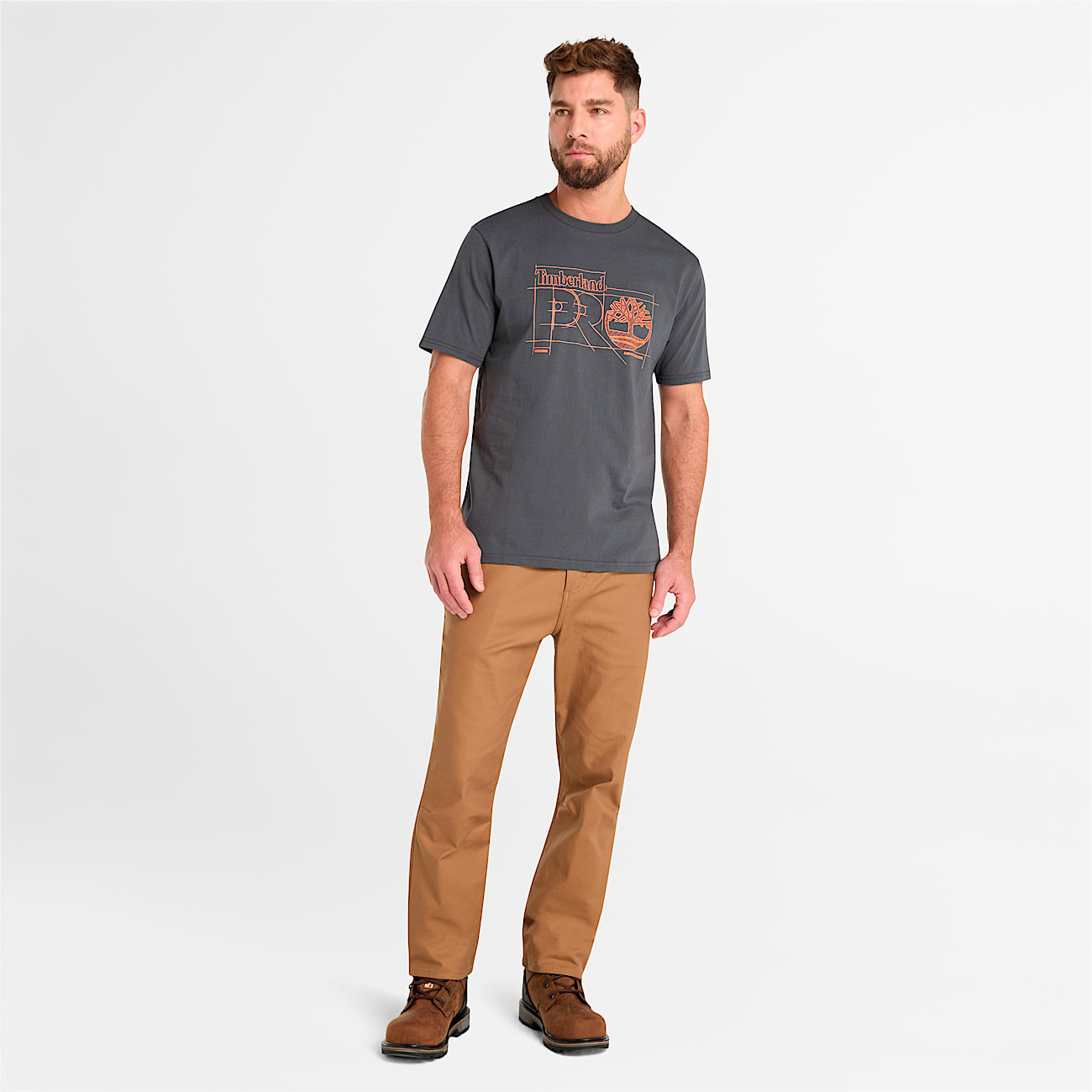 Mens Timberland PRO Innovation Blueprint TShirt TBL Asphalt Grey ALT1
