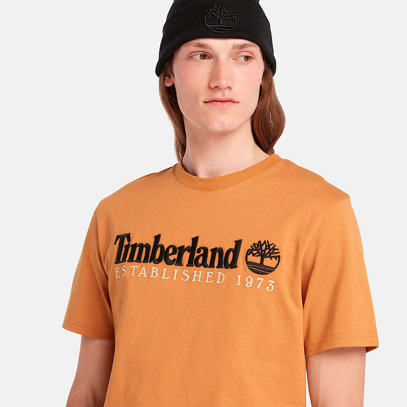 Mens Short Sleeve Est 1973 Crew TShirt TBL Wheat Boot ALT2