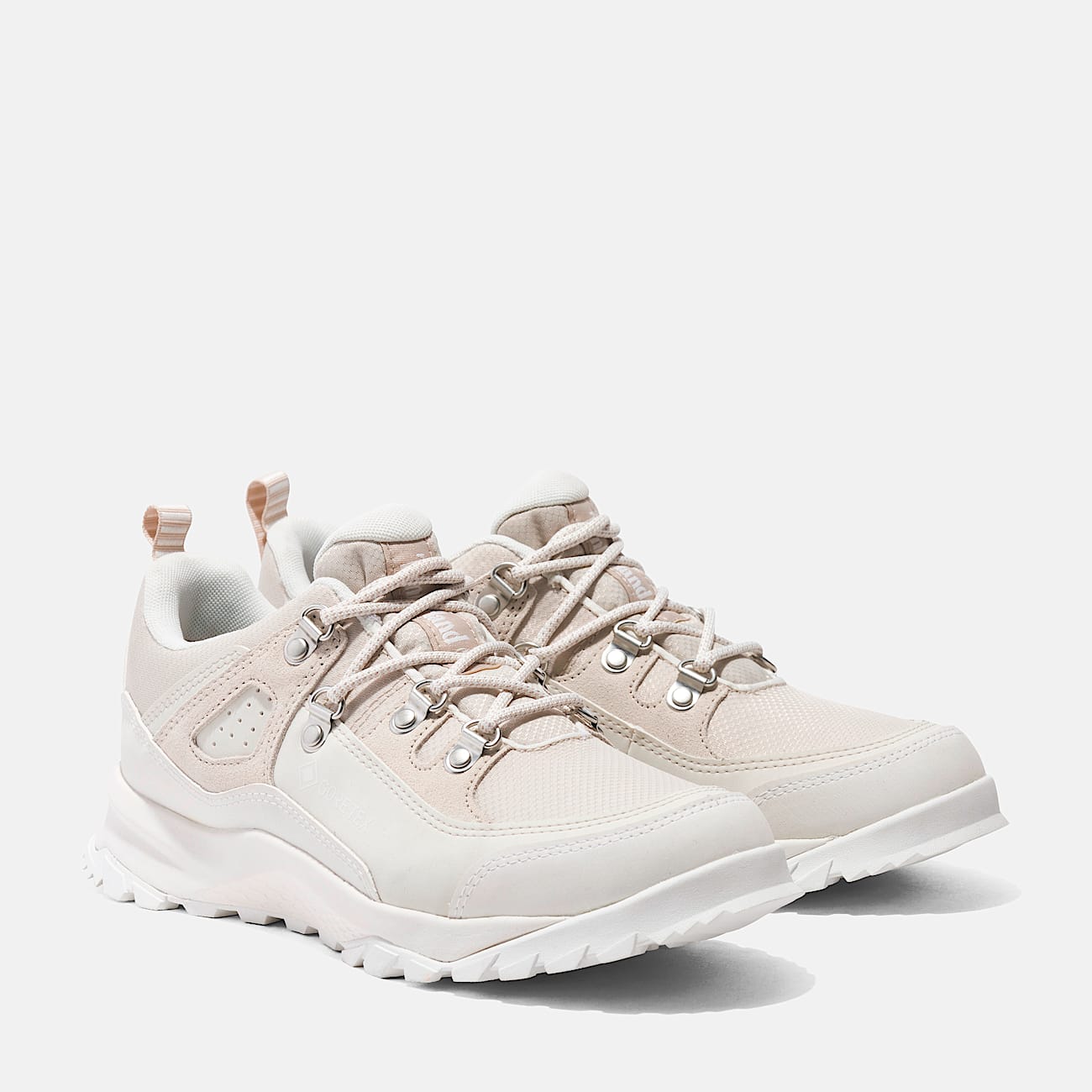 Womens Lincoln Peak Waterproof Hiking Shoe TBL White Mesh ALT4