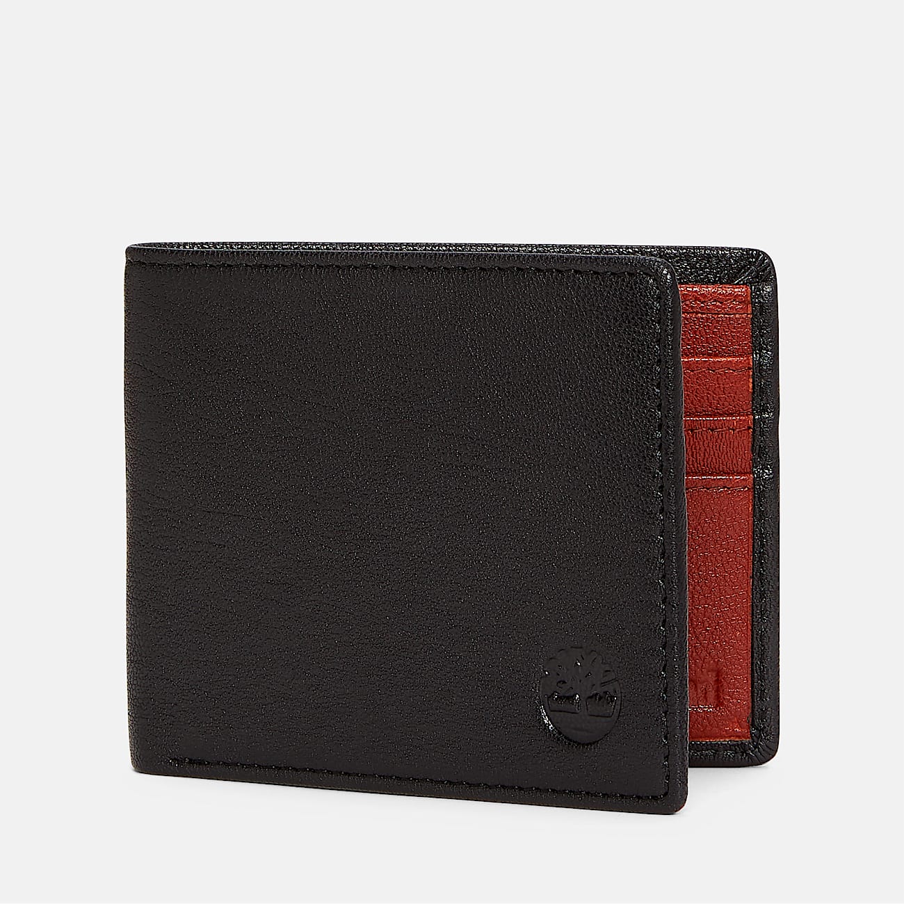 Mens Matte Grain Leather Billfold Wallet TBL Black HERO