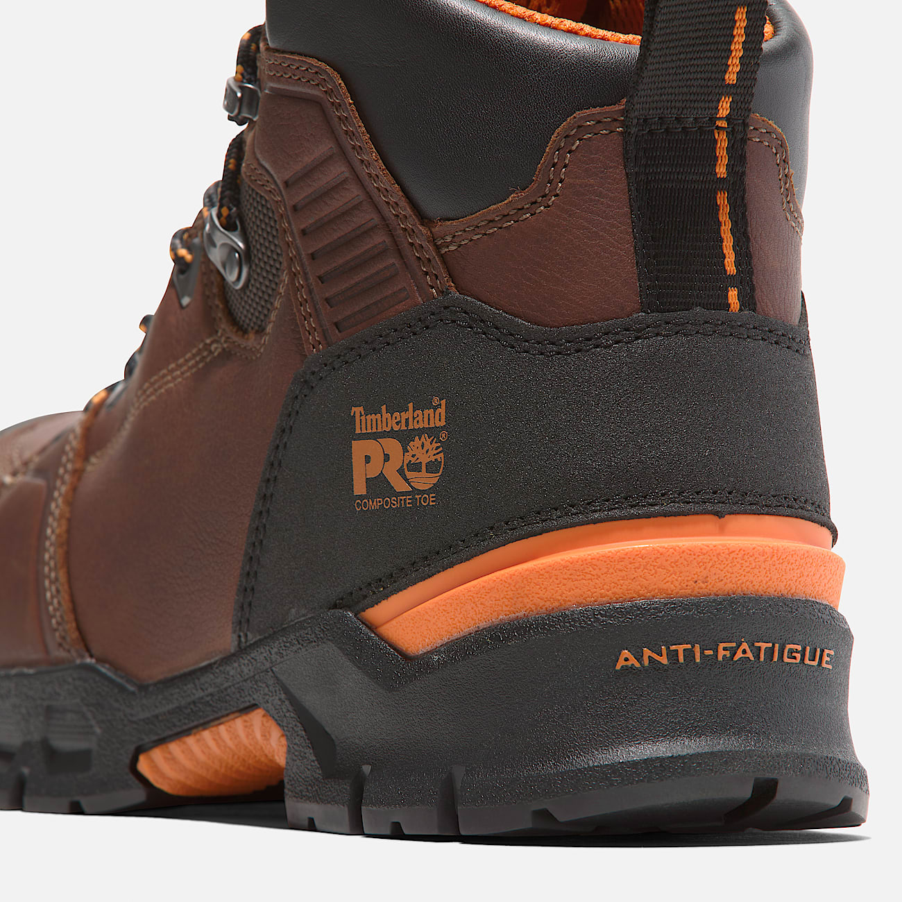 Men's Endurance EV Comp-Toe Work Boots - Teak Brown/Orange