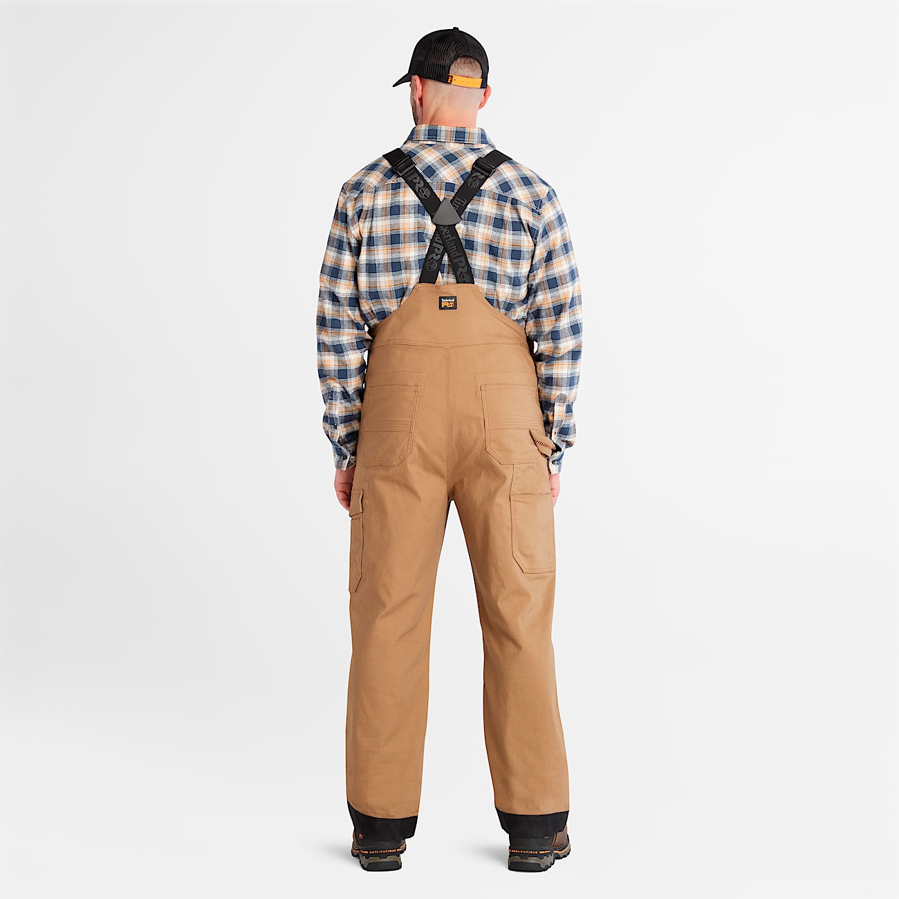 Mens Timberland PRO Ironhide Flex Bib Overall TBL Dark Wheat ALT9