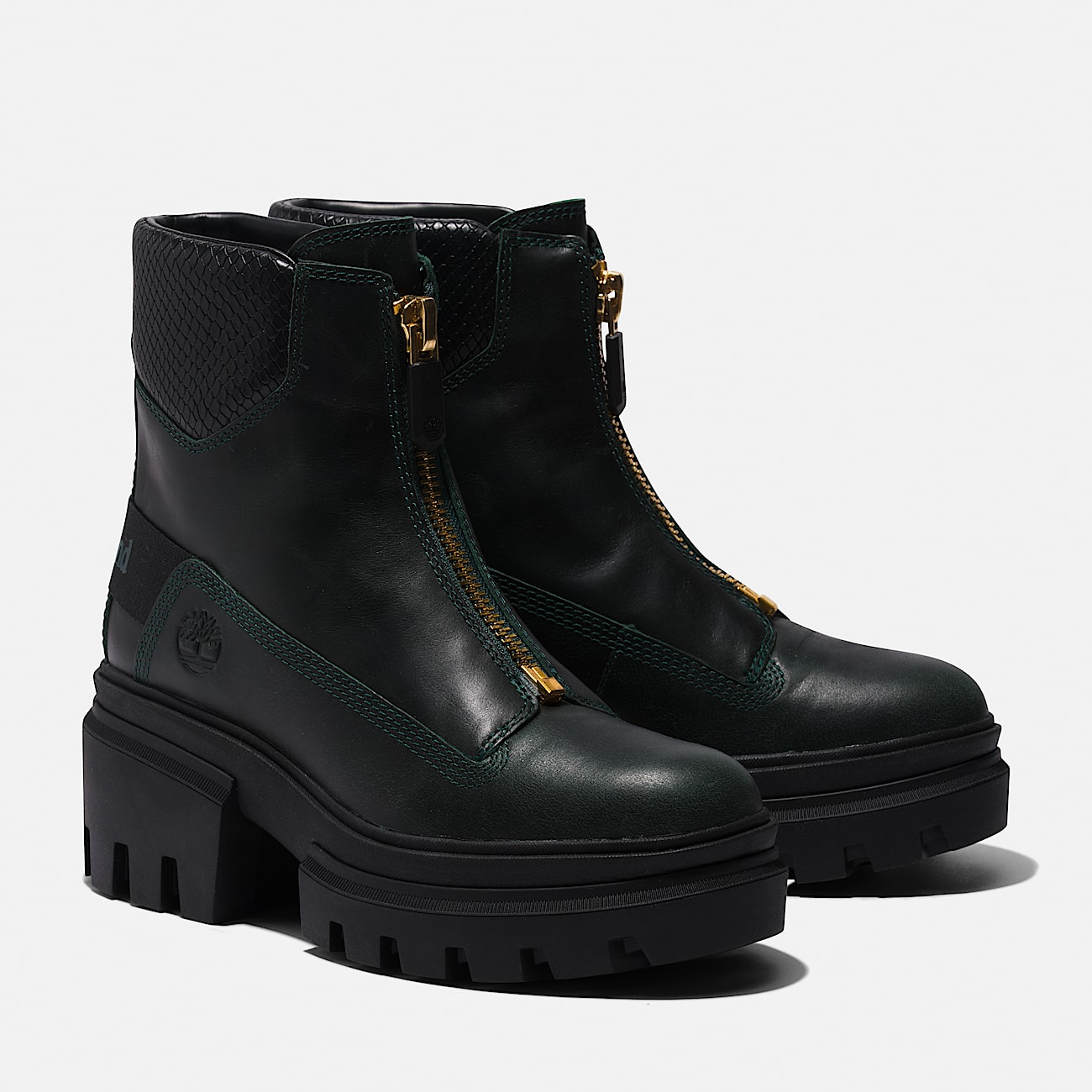 Womens Everleigh FrontZip Boot TBL Dark Green FullGrain ALT4