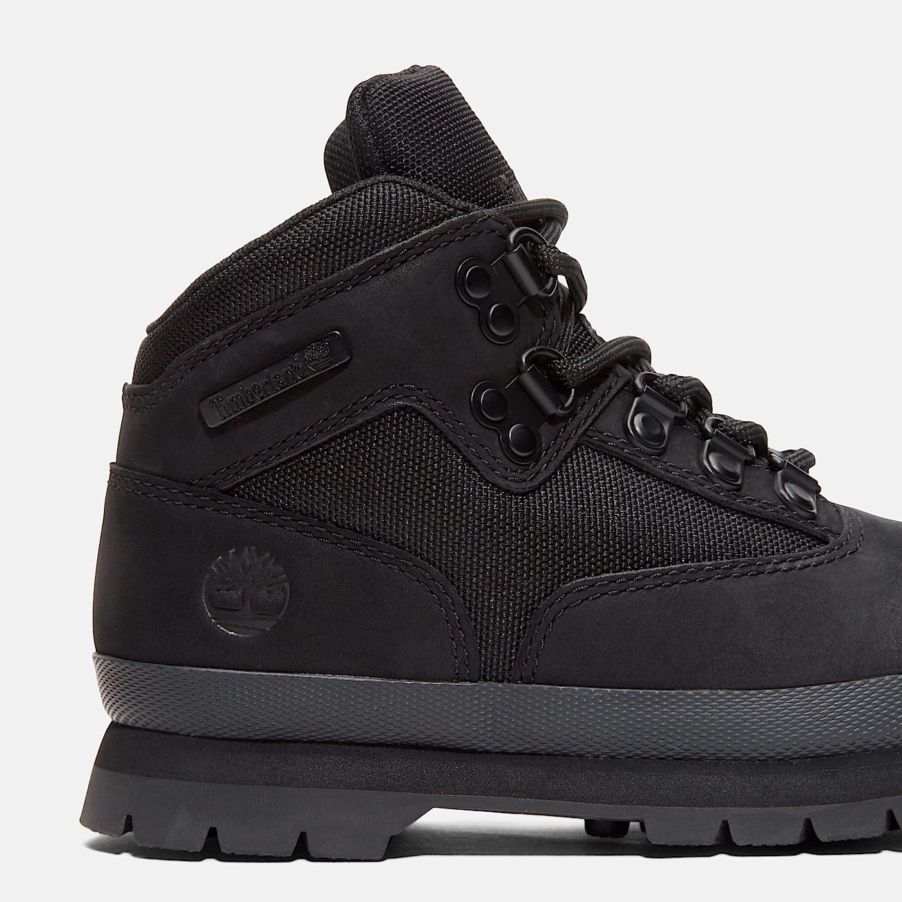 Junior Euro Hiker Mid LaceUp Boot TBL Black Nubuck ALT7