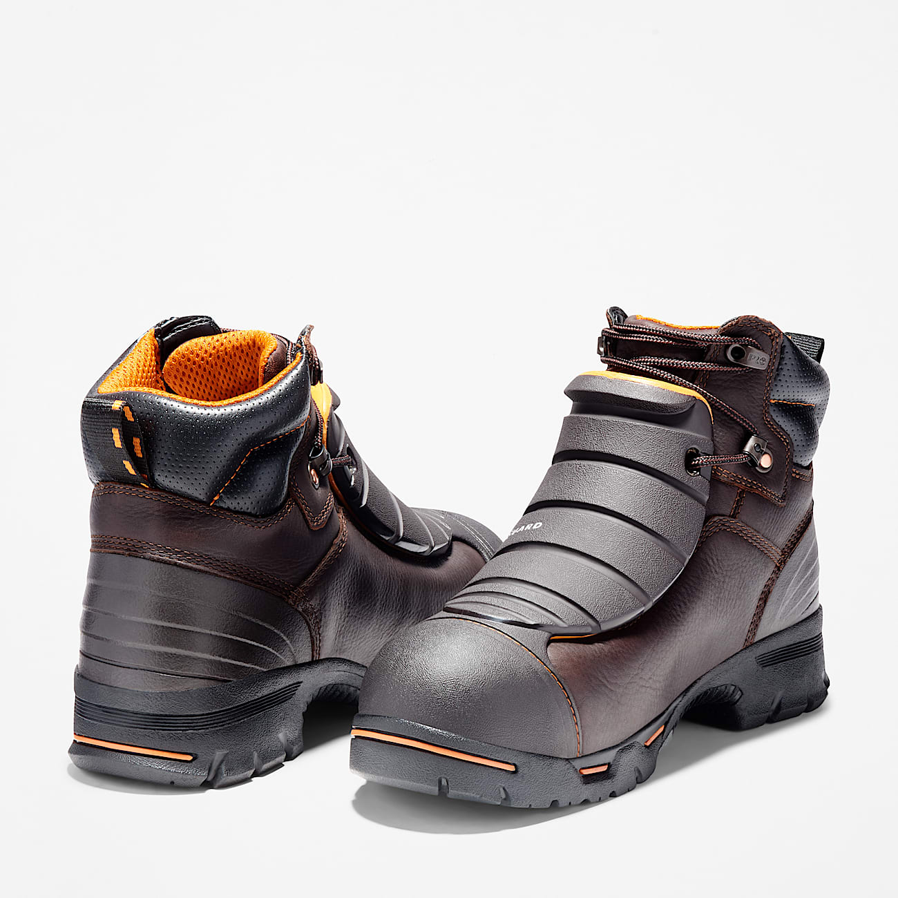Botas de trabajo Endurance Met Guard steel toe para hombre TBL Piel plena flor marrn oscuro ALT5