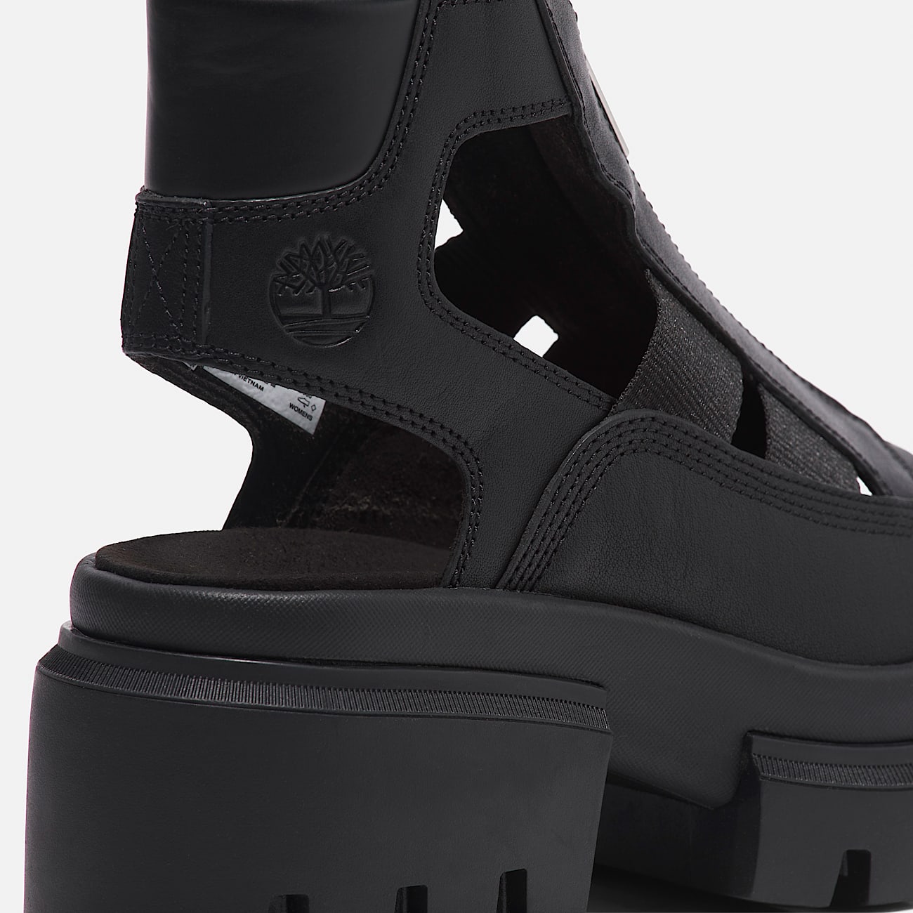 Womens Everleigh Gladiator Sandal TBL Black FullGrain ALT7