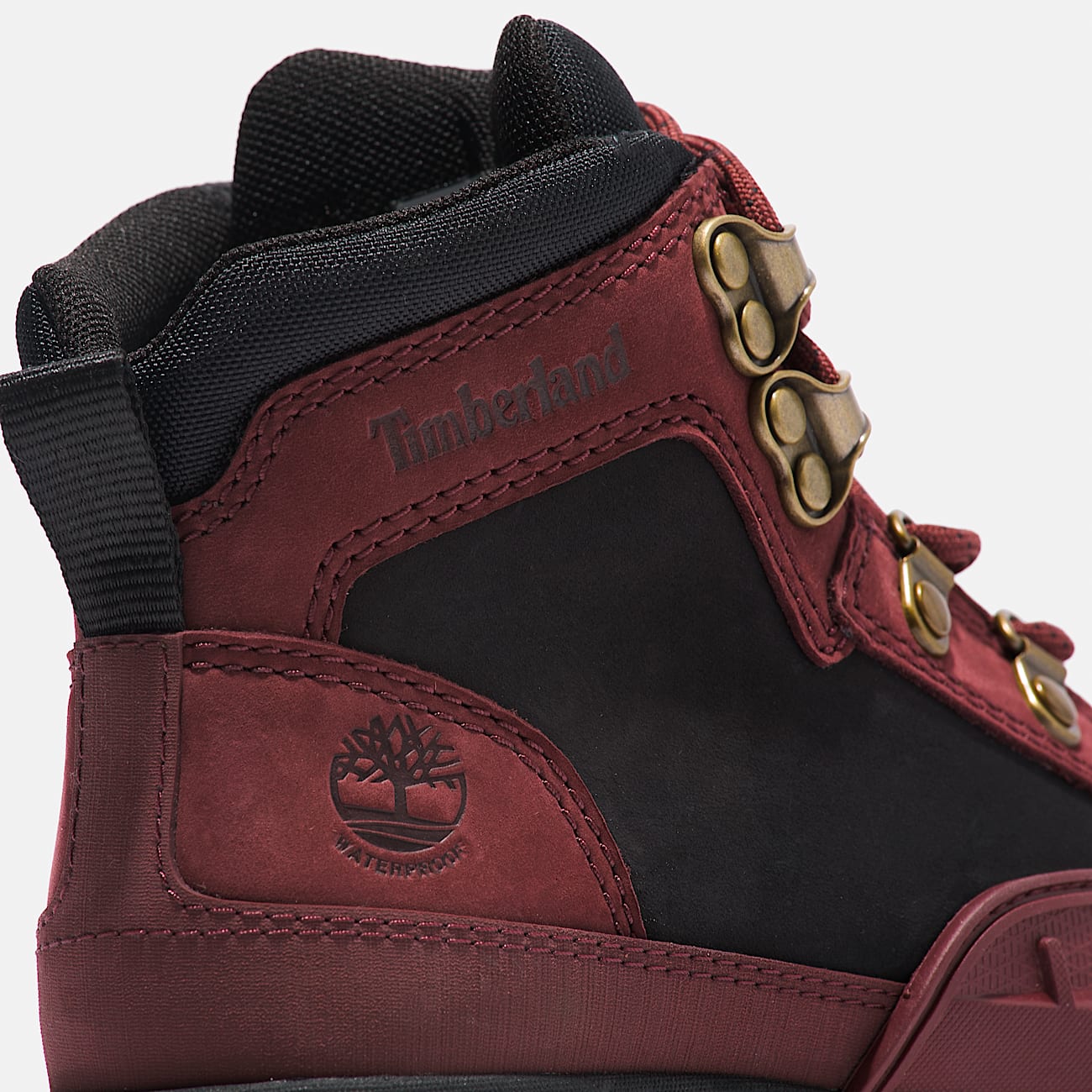 Junior Converge Waterproof Hiking Boot TBL Burgundy Nubuck ALT7