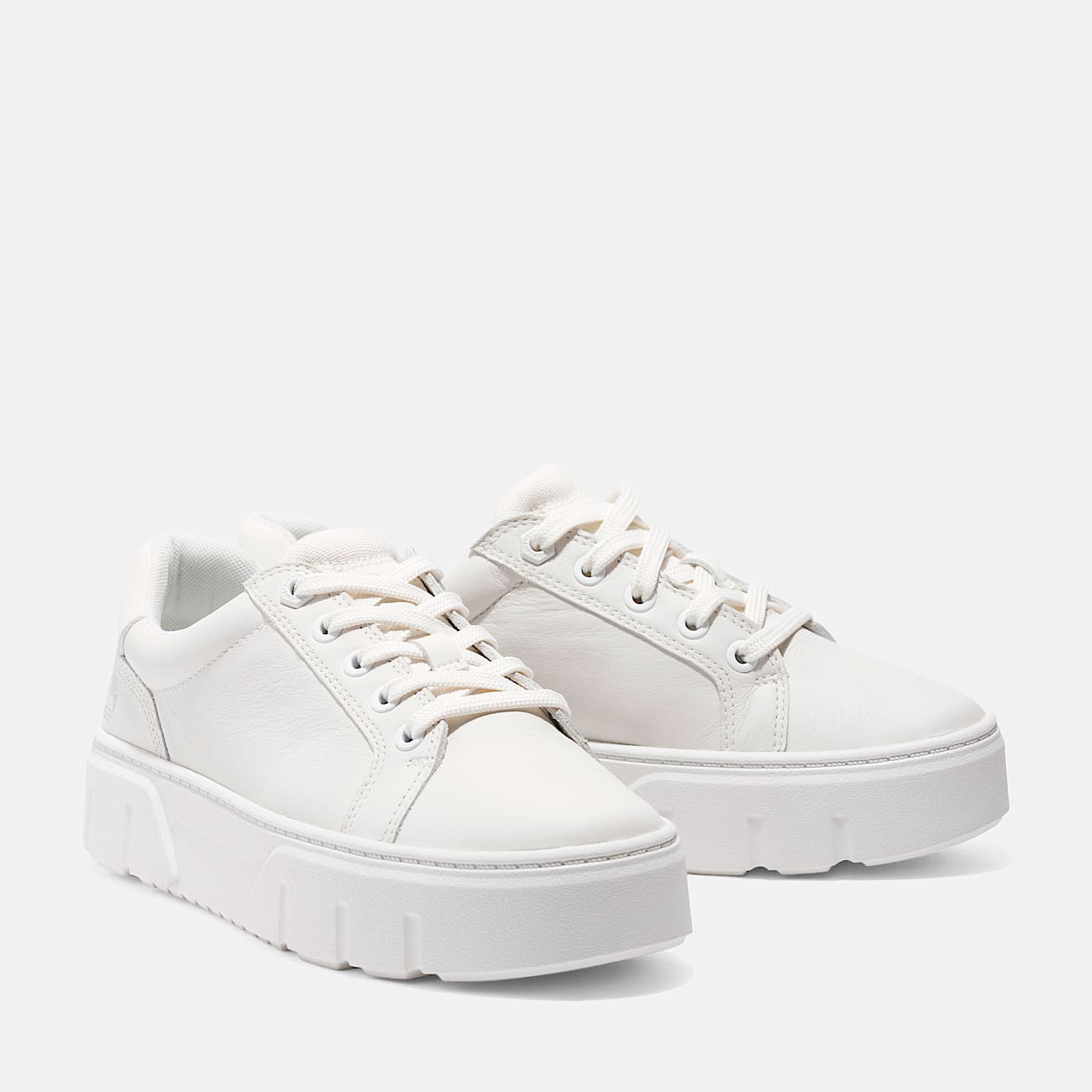 Womens Laurel Court Low LaceUp Sneaker TBL White FullGrain ALT4