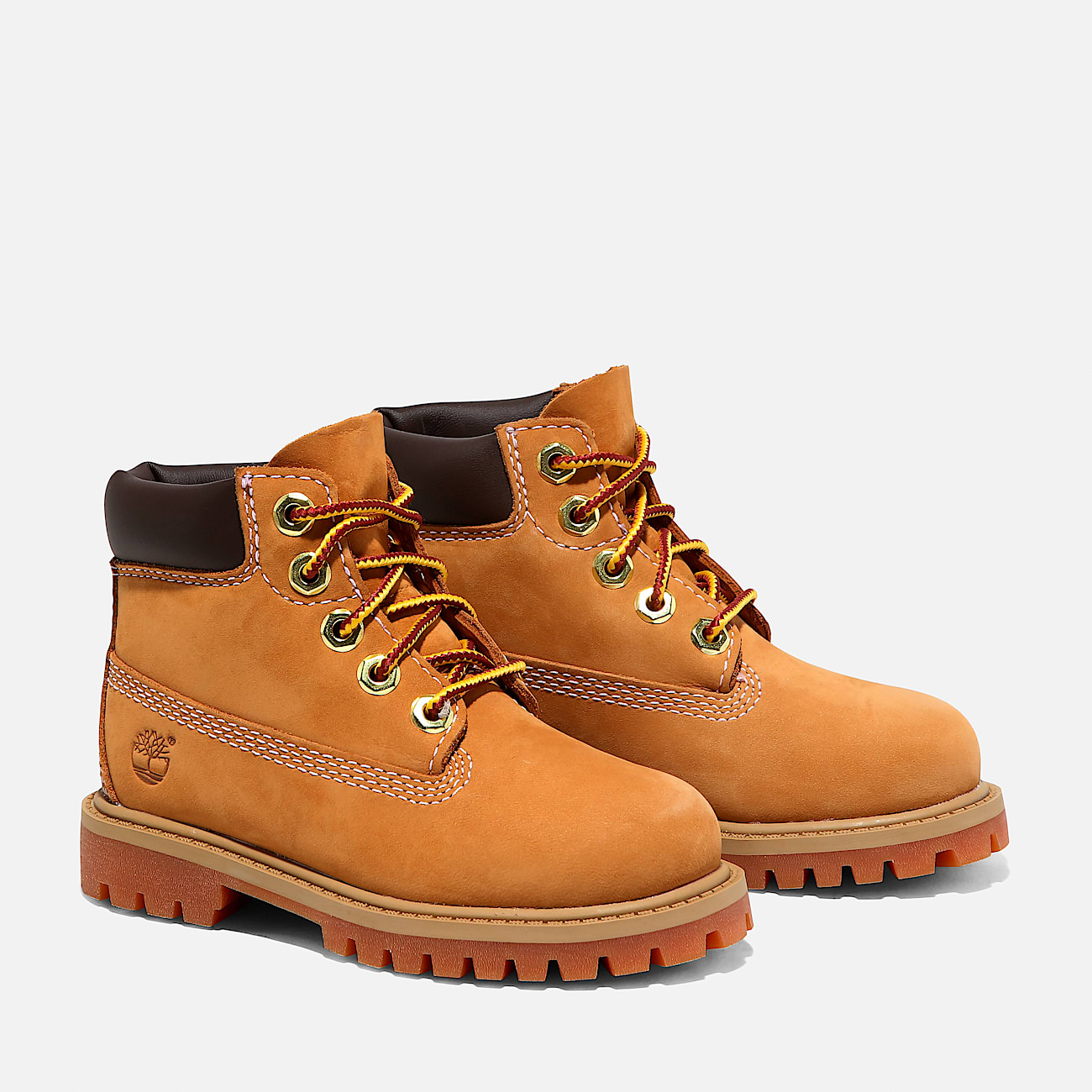 Toddler Timberland Premium 6Inch Waterproof Boot TBL Wheat Nubuck ALT4