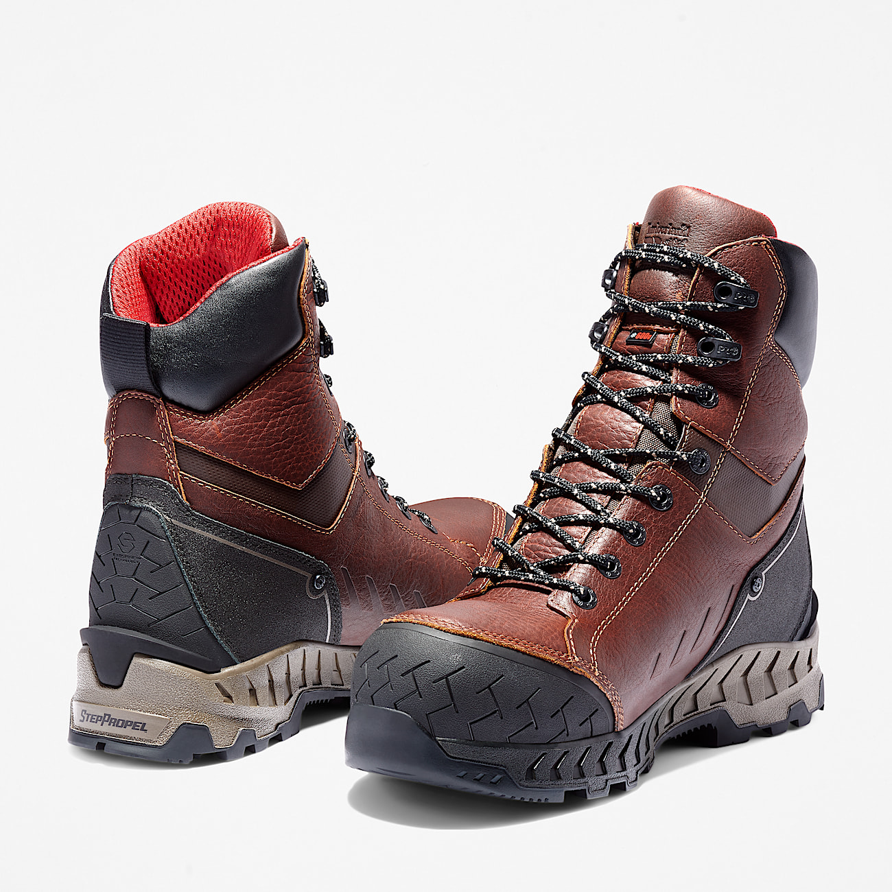 Mens Work Summit 8 Composite Toe Waterproof Work Boot TBL Brown ALT5